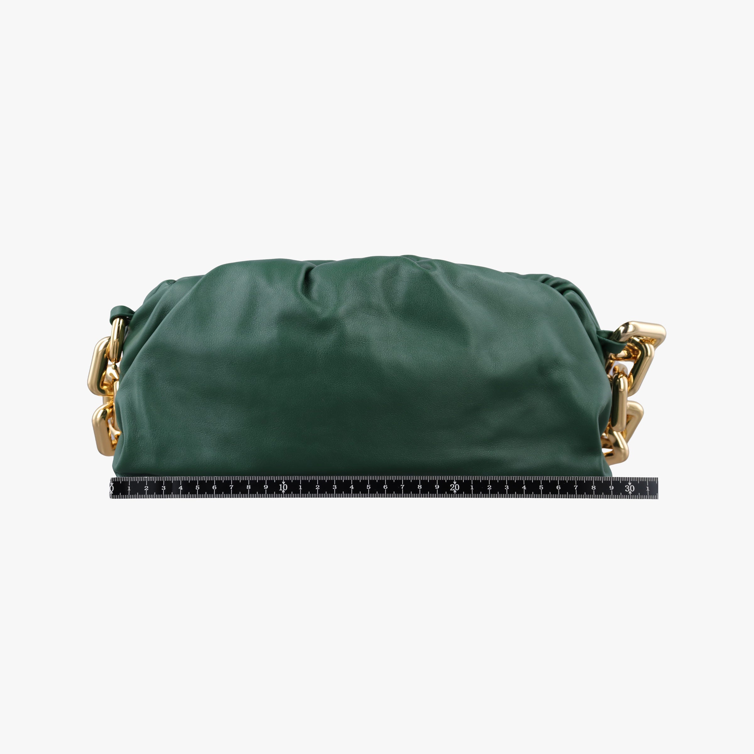 Secondhand Bottega Veneta THE Chain Pouch Green lambskin  shoulderbag | stylenewstar
