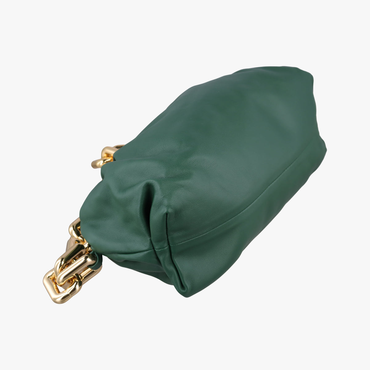 Secondhand Bottega Veneta THE Chain Pouch Green lambskin  shoulderbag | stylenewstar