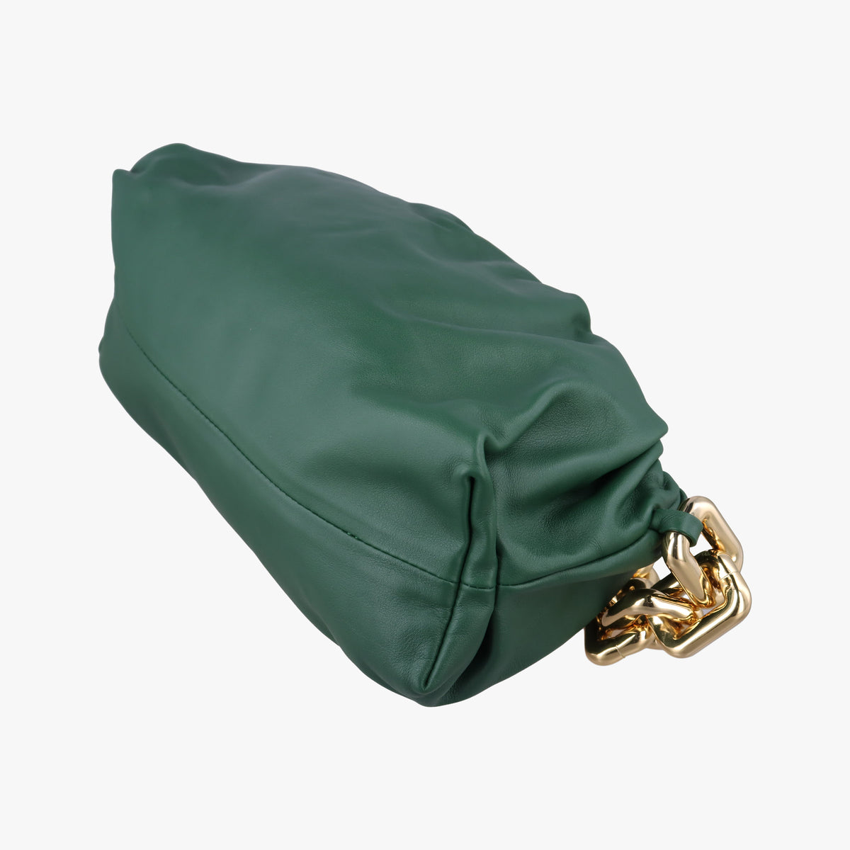 Secondhand Bottega Veneta THE Chain Pouch Green lambskin  shoulderbag | stylenewstar