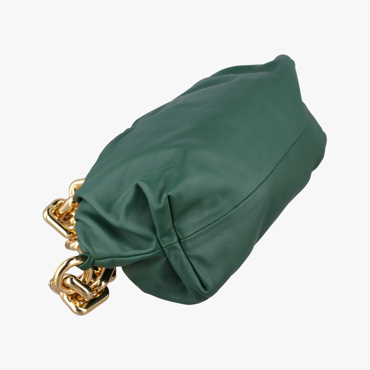 Secondhand Bottega Veneta THE Chain Pouch Green lambskin  shoulderbag | stylenewstar