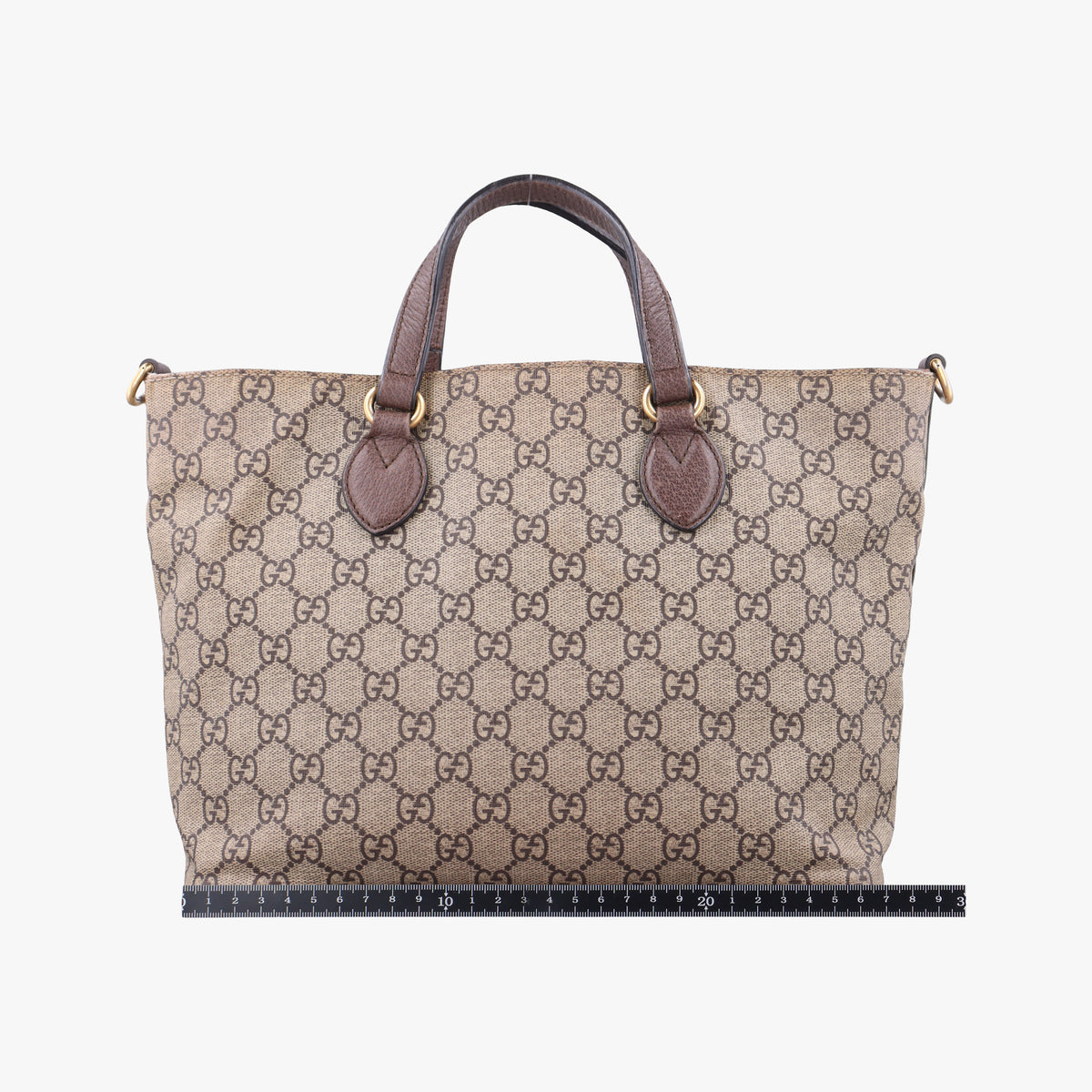 Pre-owned Gucci GG Supreme Bosco PATCHED beige×Multicolour PVC coated canvas×Leather 473887 shoulderbag | stylenewstar