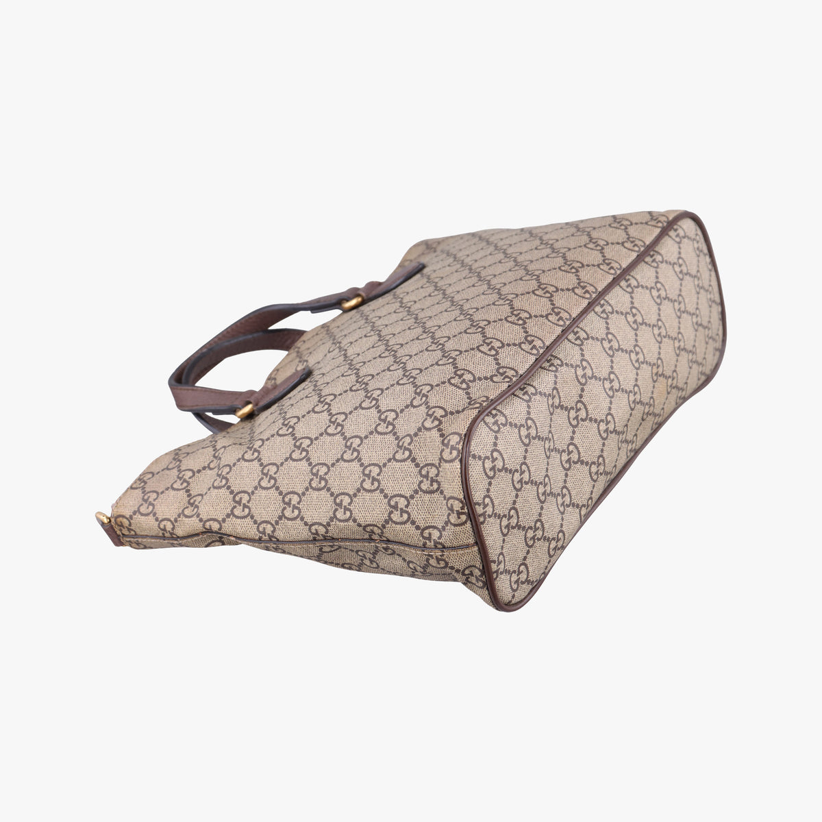 Pre-owned Gucci GG Supreme Bosco PATCHED beige×Multicolour PVC coated canvas×Leather 473887 shoulderbag | stylenewstar