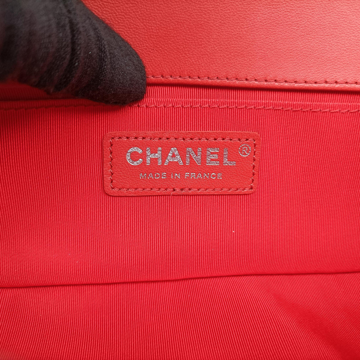 Pre-owned Chanel BOY CHANEL Red Leather A67085 shoulderbag | stylenewstar