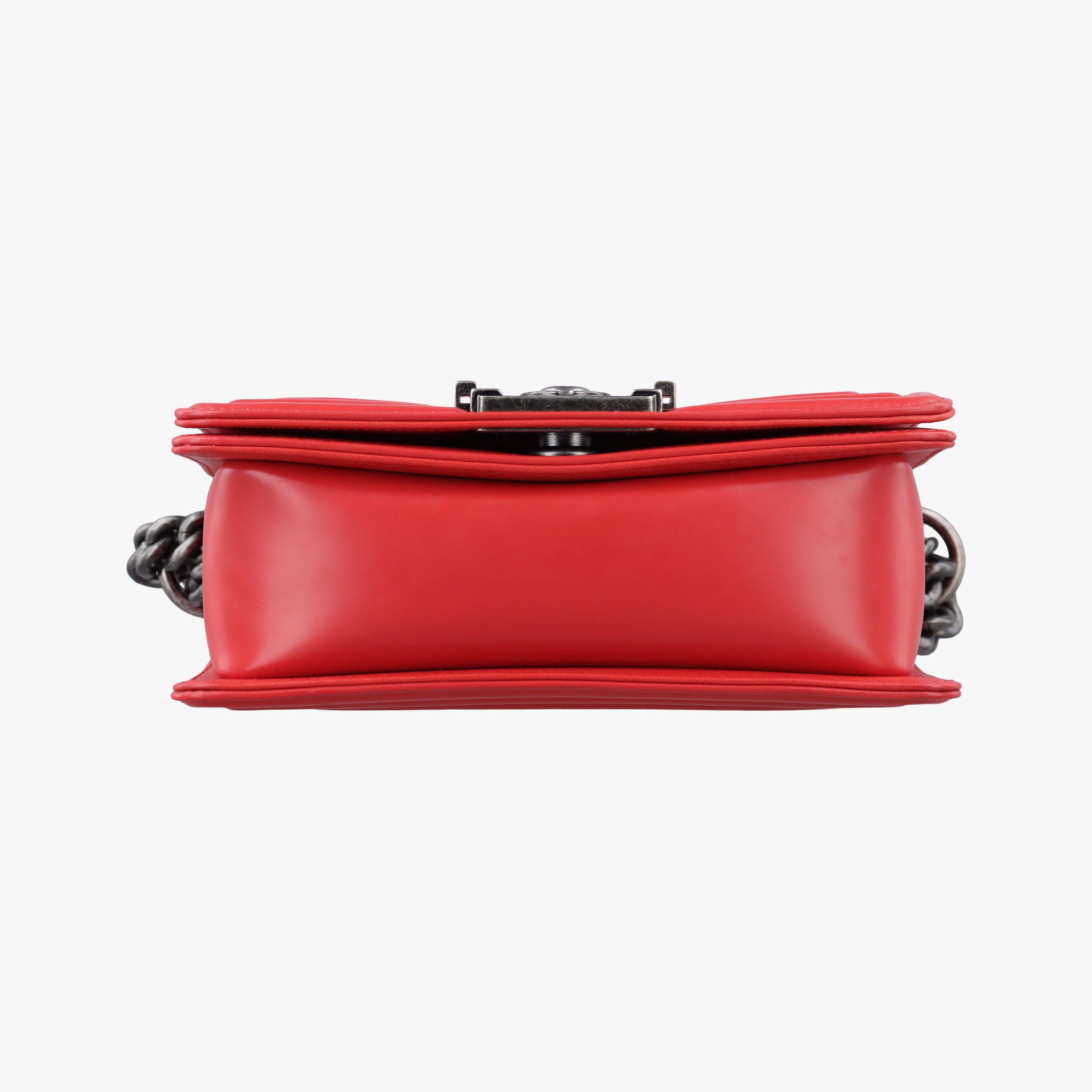 Pre-owned Chanel BOY CHANEL Red Leather A67085 shoulderbag | stylenewstar