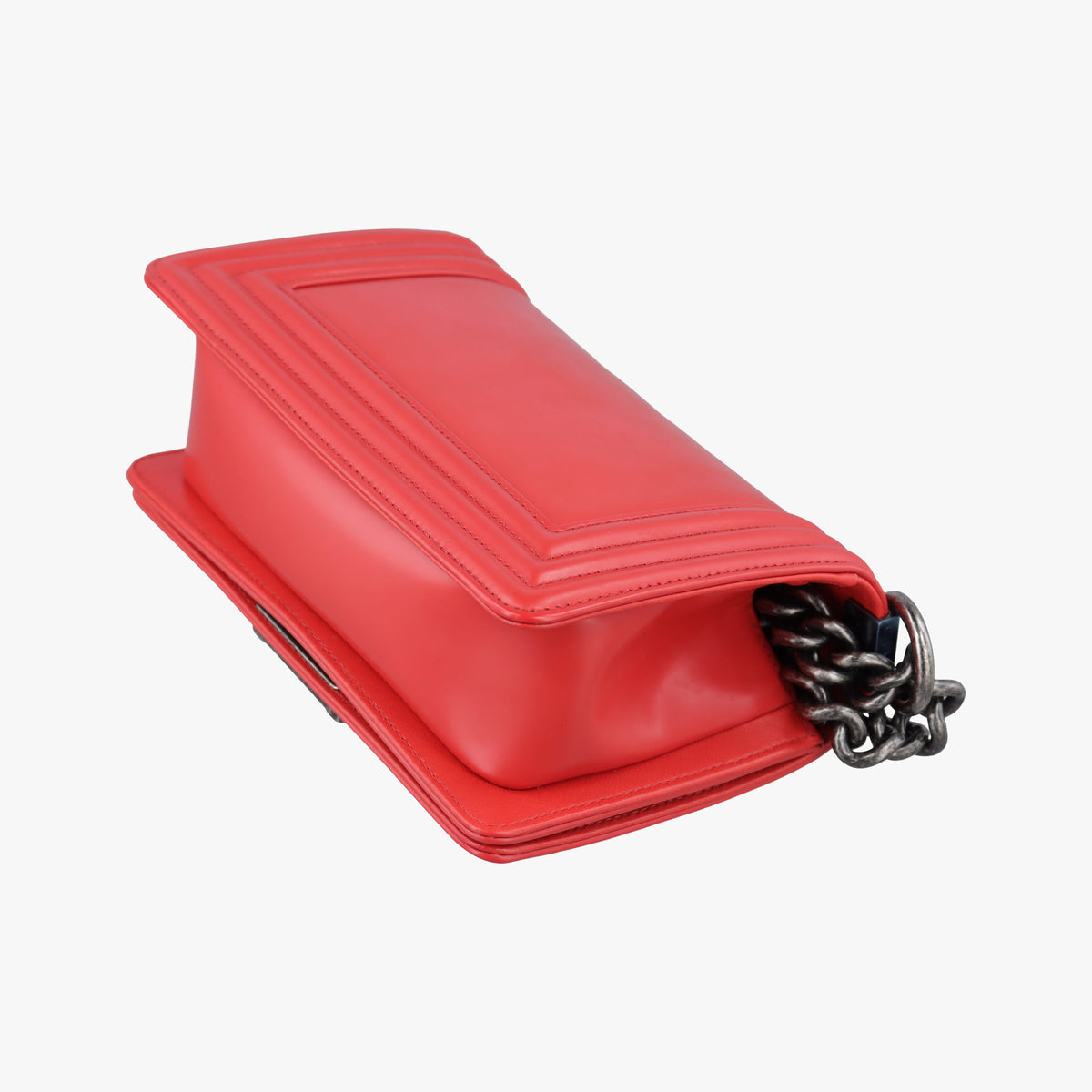 Pre-owned Chanel BOY CHANEL Red Leather A67085 shoulderbag | stylenewstar