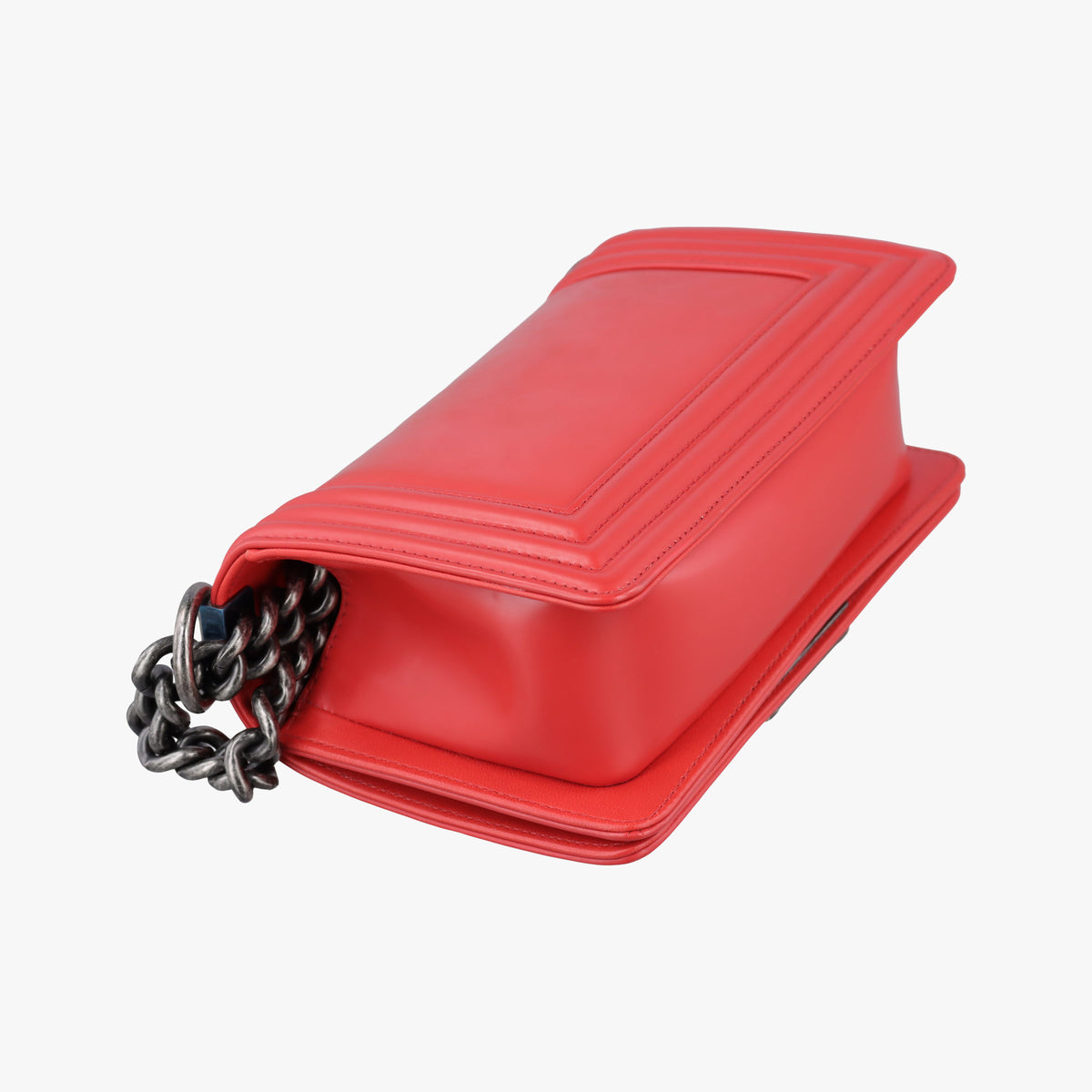 Pre-owned Chanel BOY CHANEL Red Leather A67085 shoulderbag | stylenewstar
