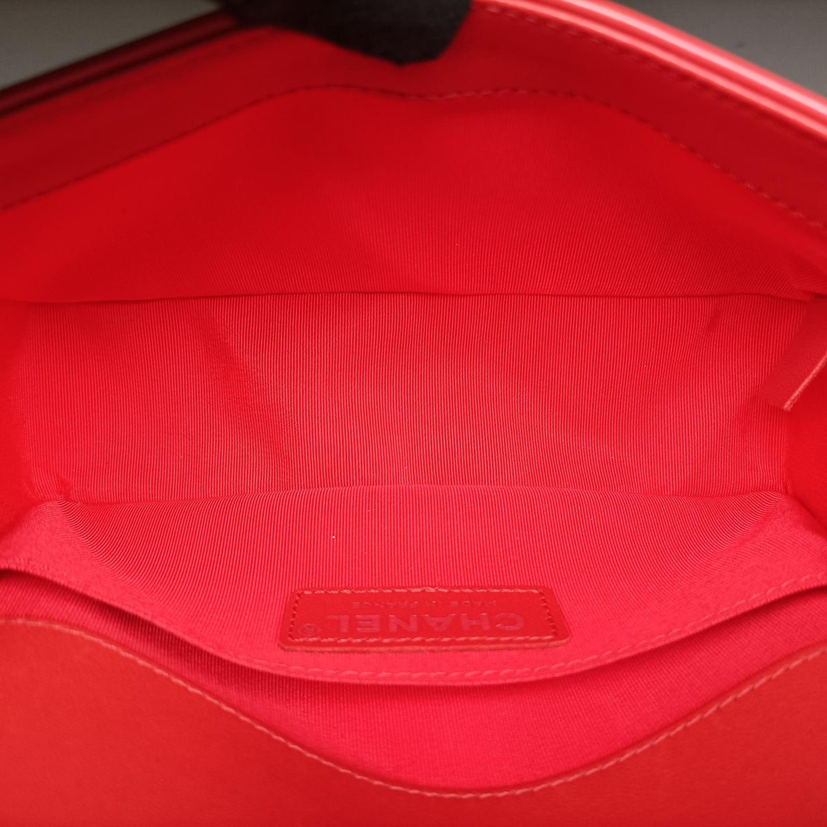 Pre-owned Chanel BOY CHANEL Red Leather A67085 shoulderbag | stylenewstar