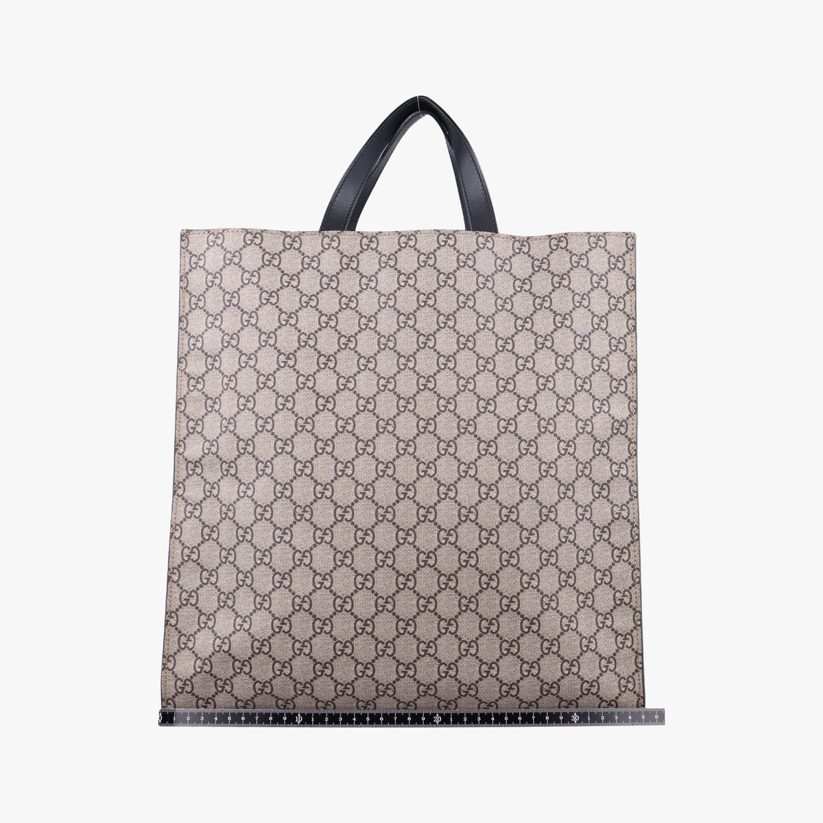 Pre-owned Gucci GG Supreme Bee beige×black PVC coated canvas×leather 450950 shoulderbag | stylenewstar
