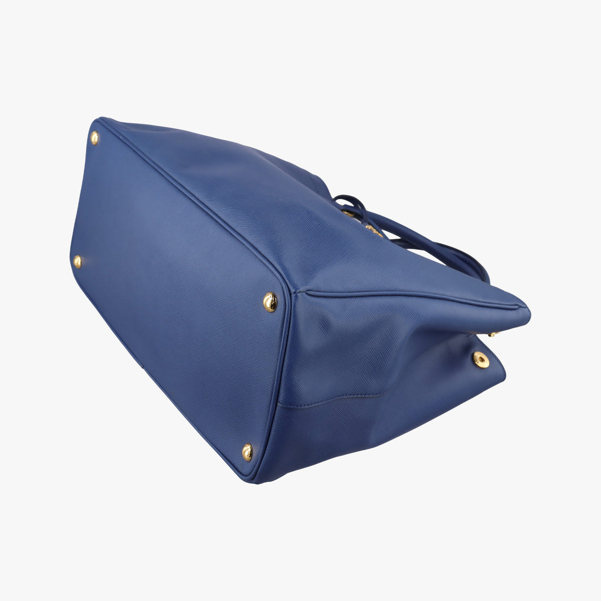 Pre-owned Prada Galleria Blue SAFFIANO Leather BN2274 handbag | stylenewstar