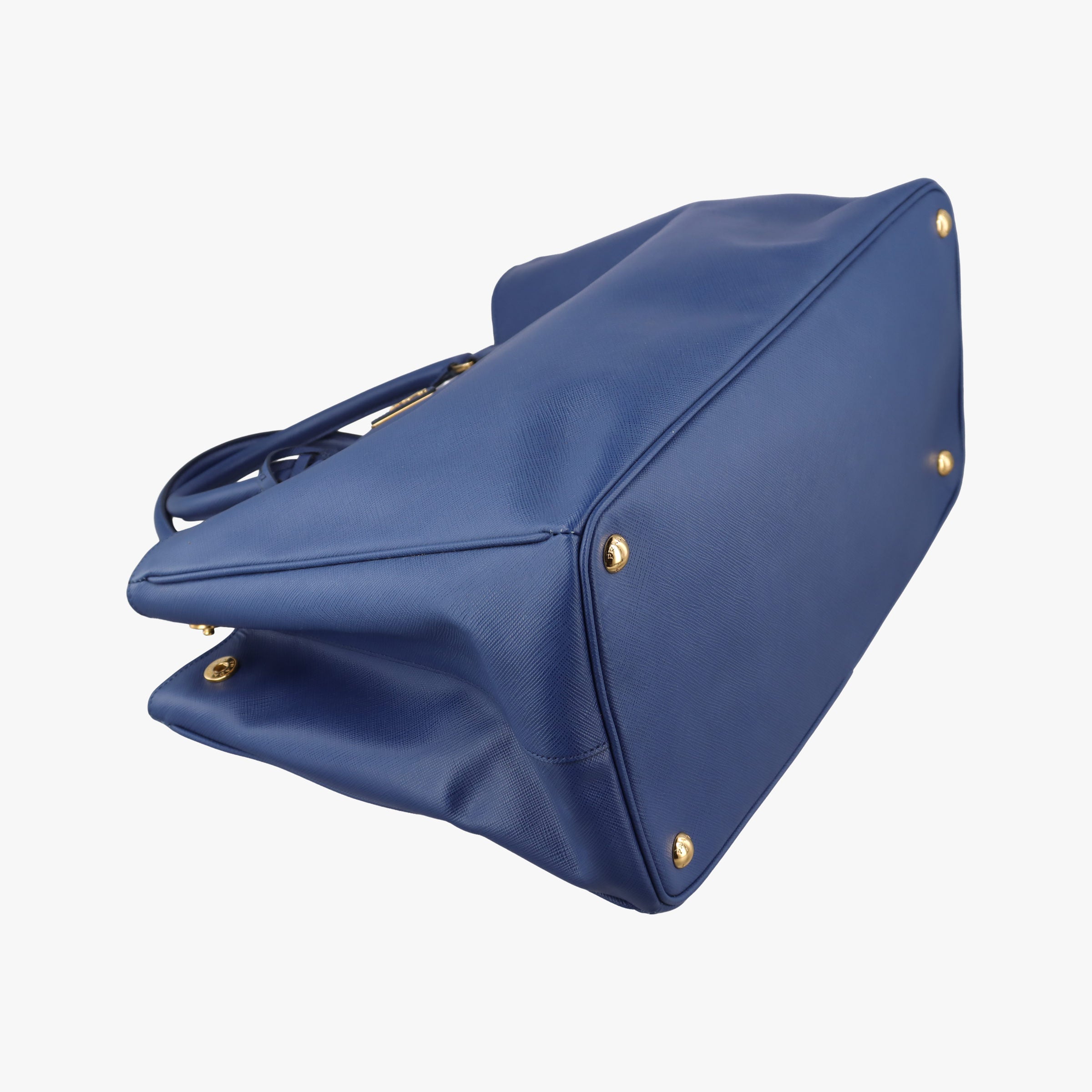 Pre-owned Prada Galleria Blue SAFFIANO Leather BN2274 handbag | stylenewstar