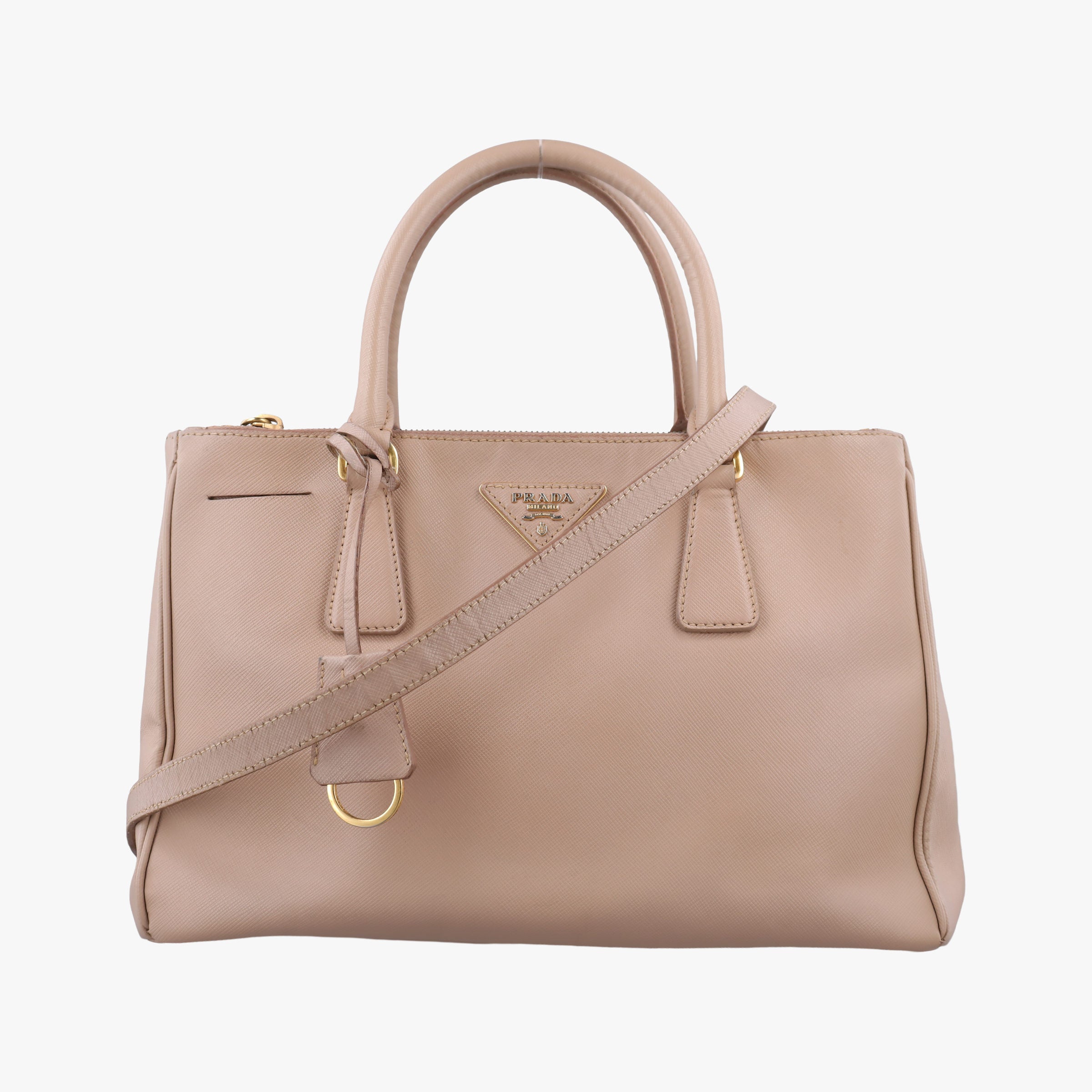 Pre-owned Prada Galleria Pink SAFFIANO Leather BN1786 shoulderbag | stylenewstar