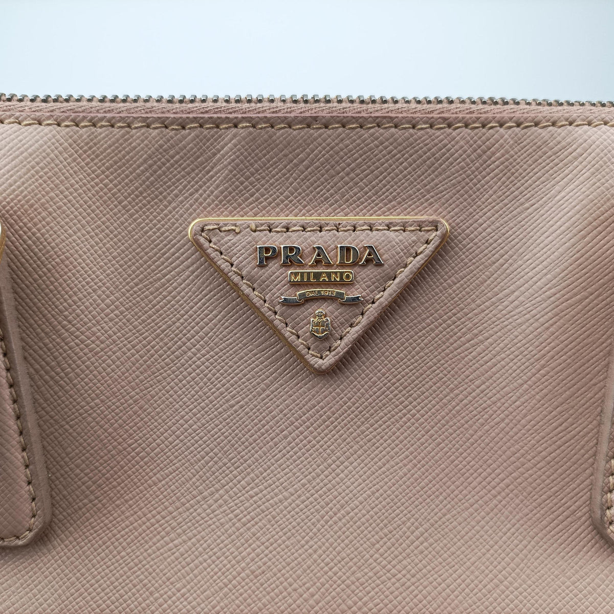 Pre-owned Prada Galleria Pink SAFFIANO Leather BN1786 shoulderbag | stylenewstar