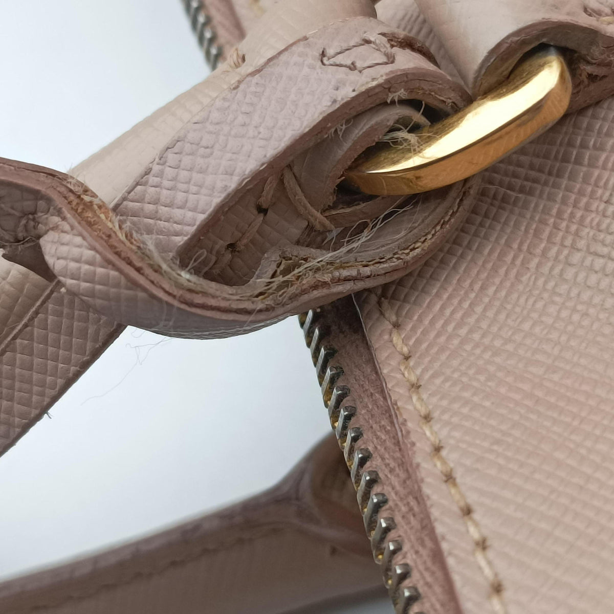Pre-owned Prada Galleria Pink SAFFIANO Leather BN1786 shoulderbag | stylenewstar