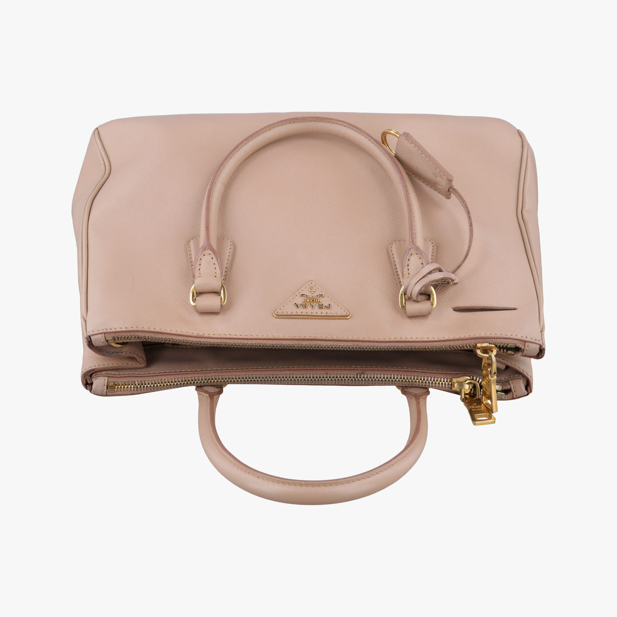 Pre-owned Prada Galleria Pink SAFFIANO Leather BN1786 shoulderbag | stylenewstar