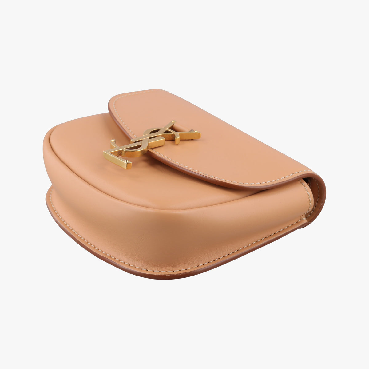 Pre-owned Yves Saint Laurent KAIA small Beige Leather 623097 shoulderbag | stylenewstar