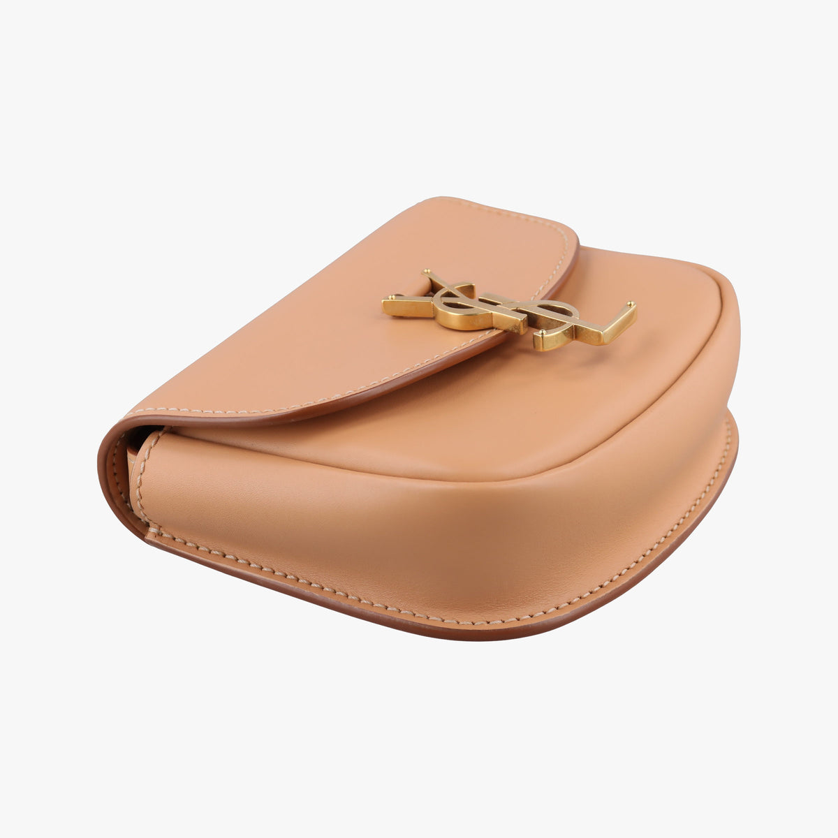 Pre-owned Yves Saint Laurent KAIA small Beige Leather 623097 shoulderbag | stylenewstar