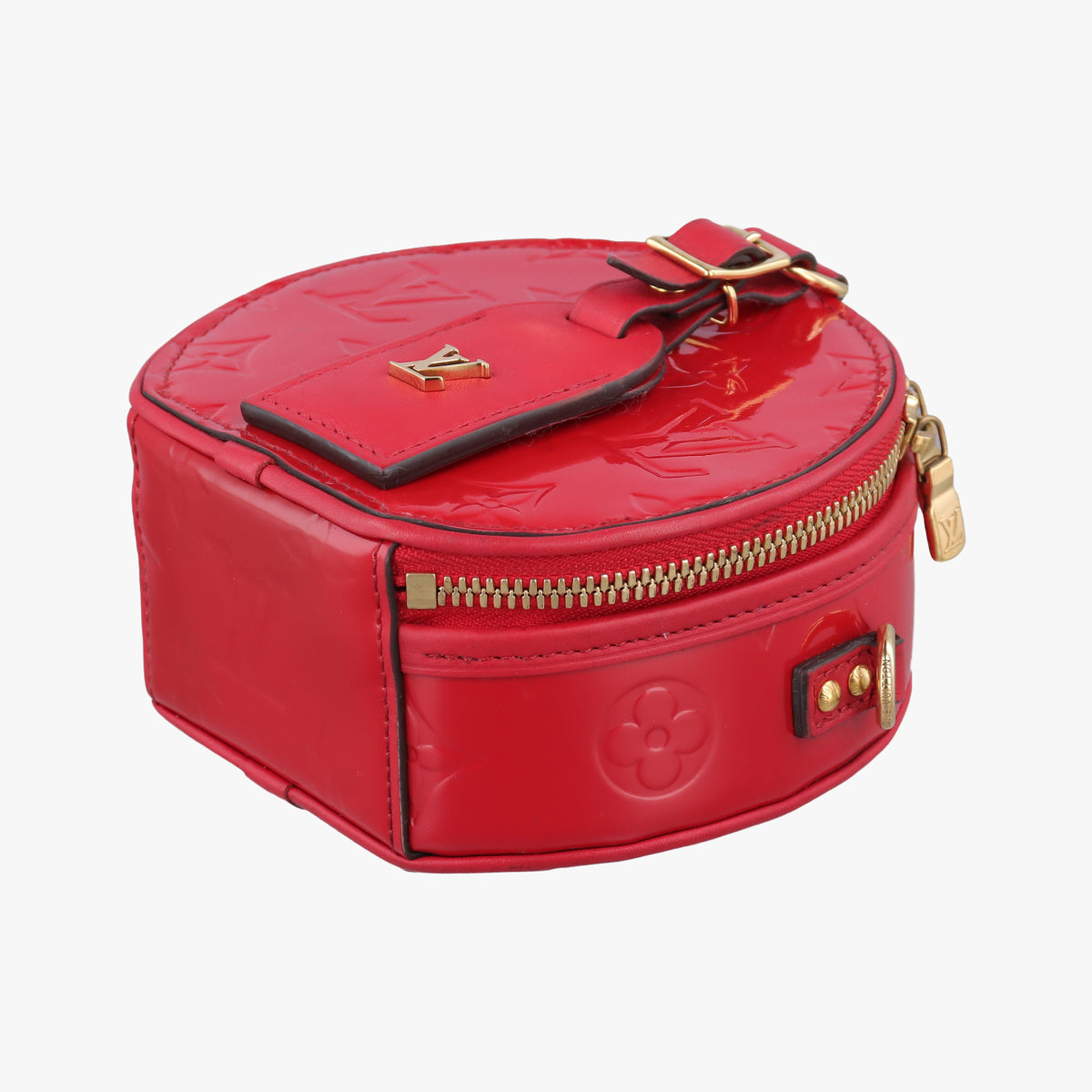 Pre-owned Louis Vuitton BOITE CHAPEAU SOUPLE Rouge Vernis M90498 shoulderbag | stylenewstar