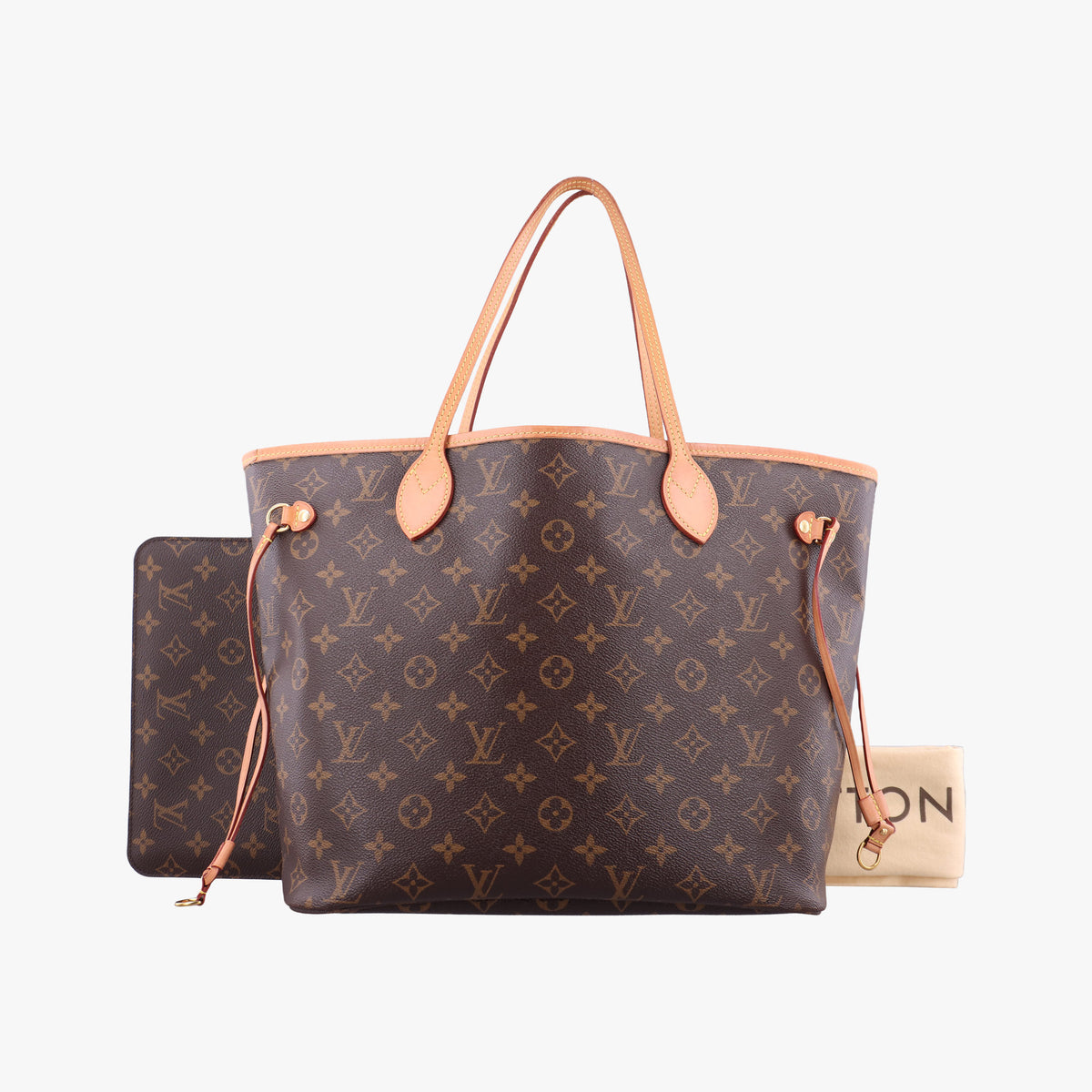 Pre-owned Louis Vuitton NEVERFULLMM Brown Monogram Canvas M40156 shoulderbag | stylenewstar