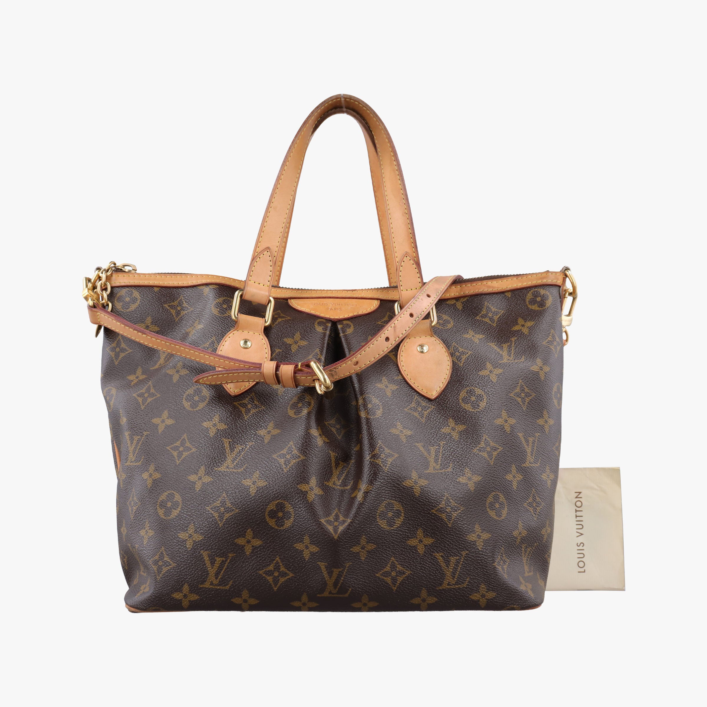 Pre-owned Louis Vuitton PALERMO PM brown Monogram Canvas M40145 shoulderbag | stylenewstar