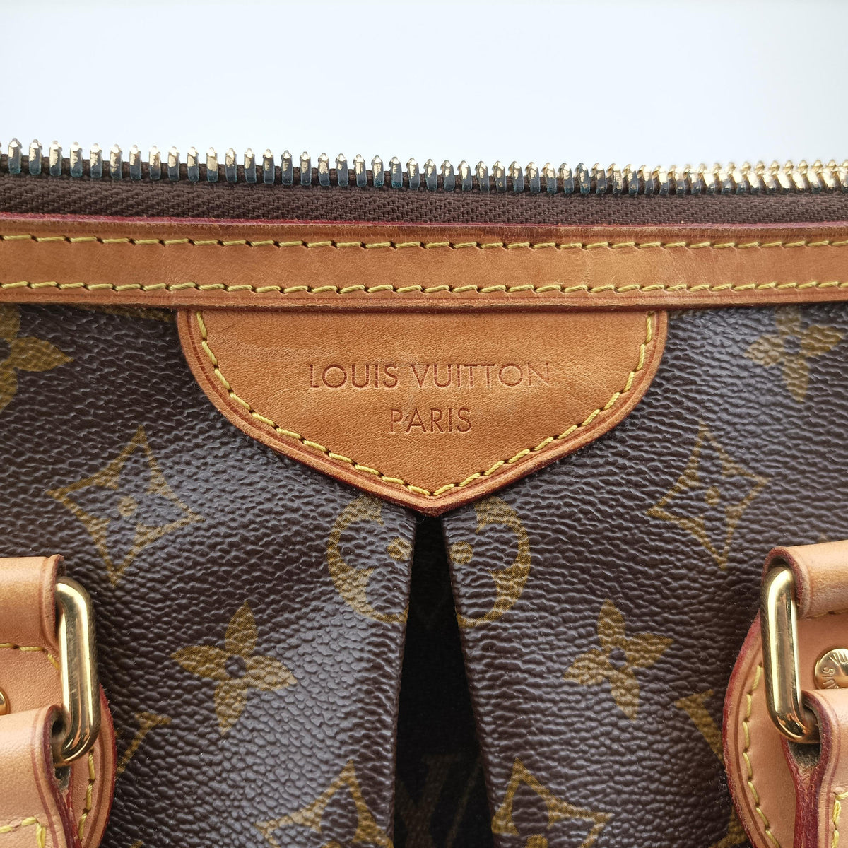 Pre-owned Louis Vuitton PALERMO PM brown Monogram Canvas M40145 shoulderbag | stylenewstar