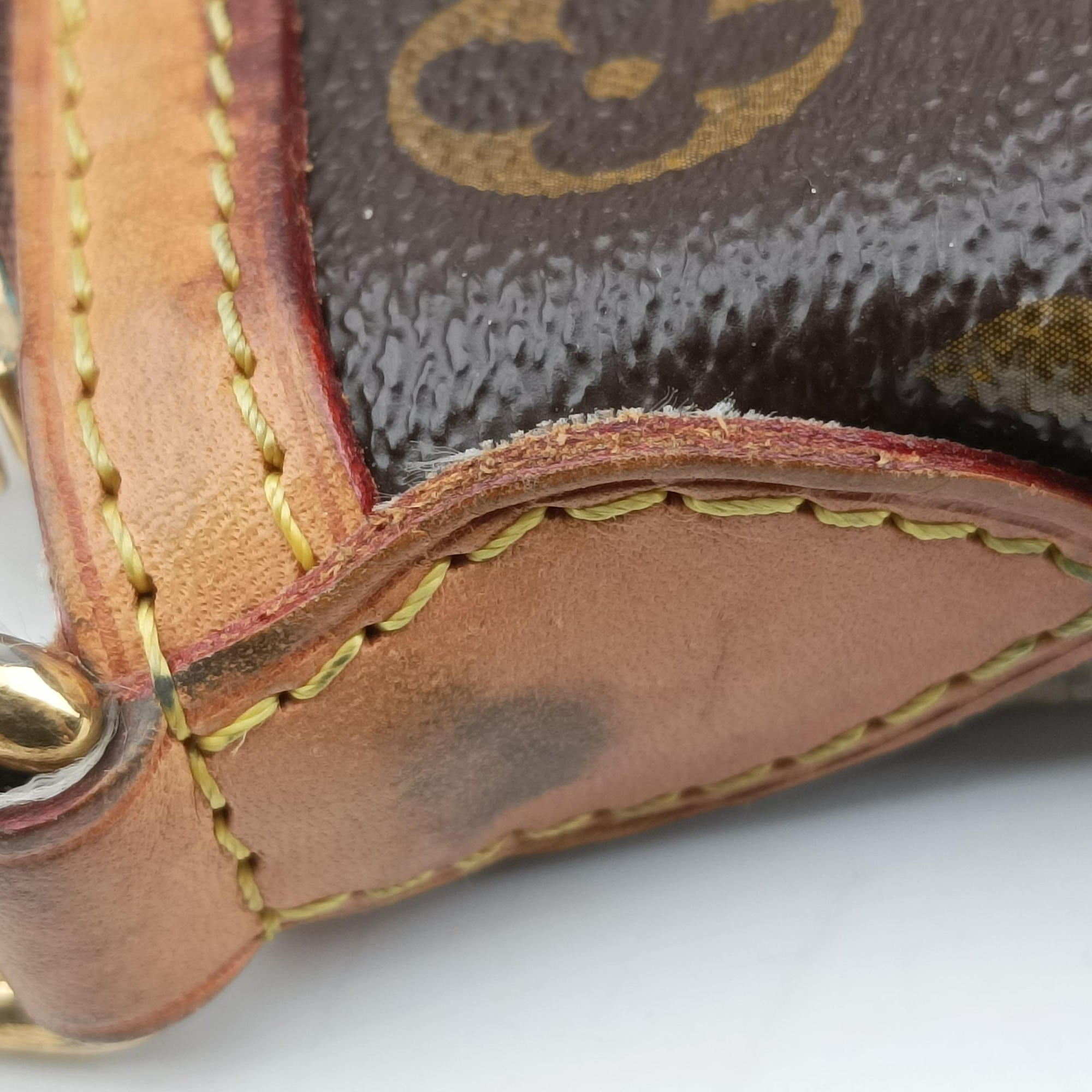 Pre-owned Louis Vuitton PALERMO PM brown Monogram Canvas M40145 shoulderbag | stylenewstar