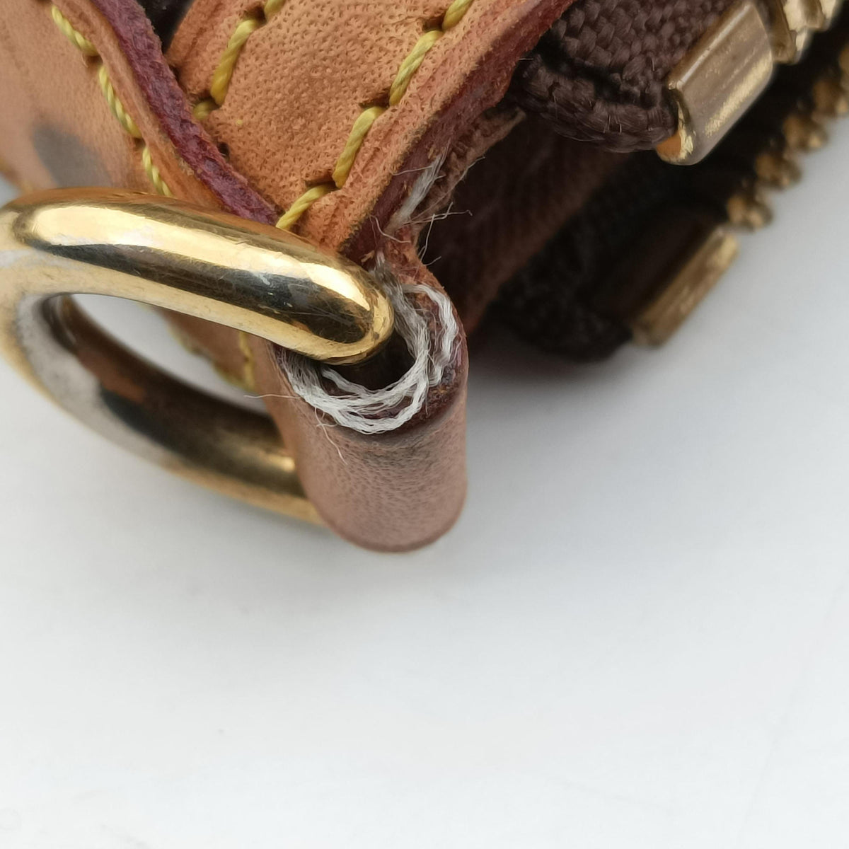 Pre-owned Louis Vuitton PALERMO PM brown Monogram Canvas M40145 shoulderbag | stylenewstar
