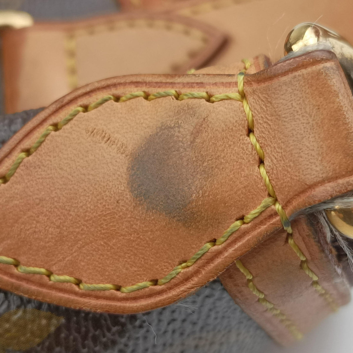 Pre-owned Louis Vuitton PALERMO PM brown Monogram Canvas M40145 shoulderbag | stylenewstar