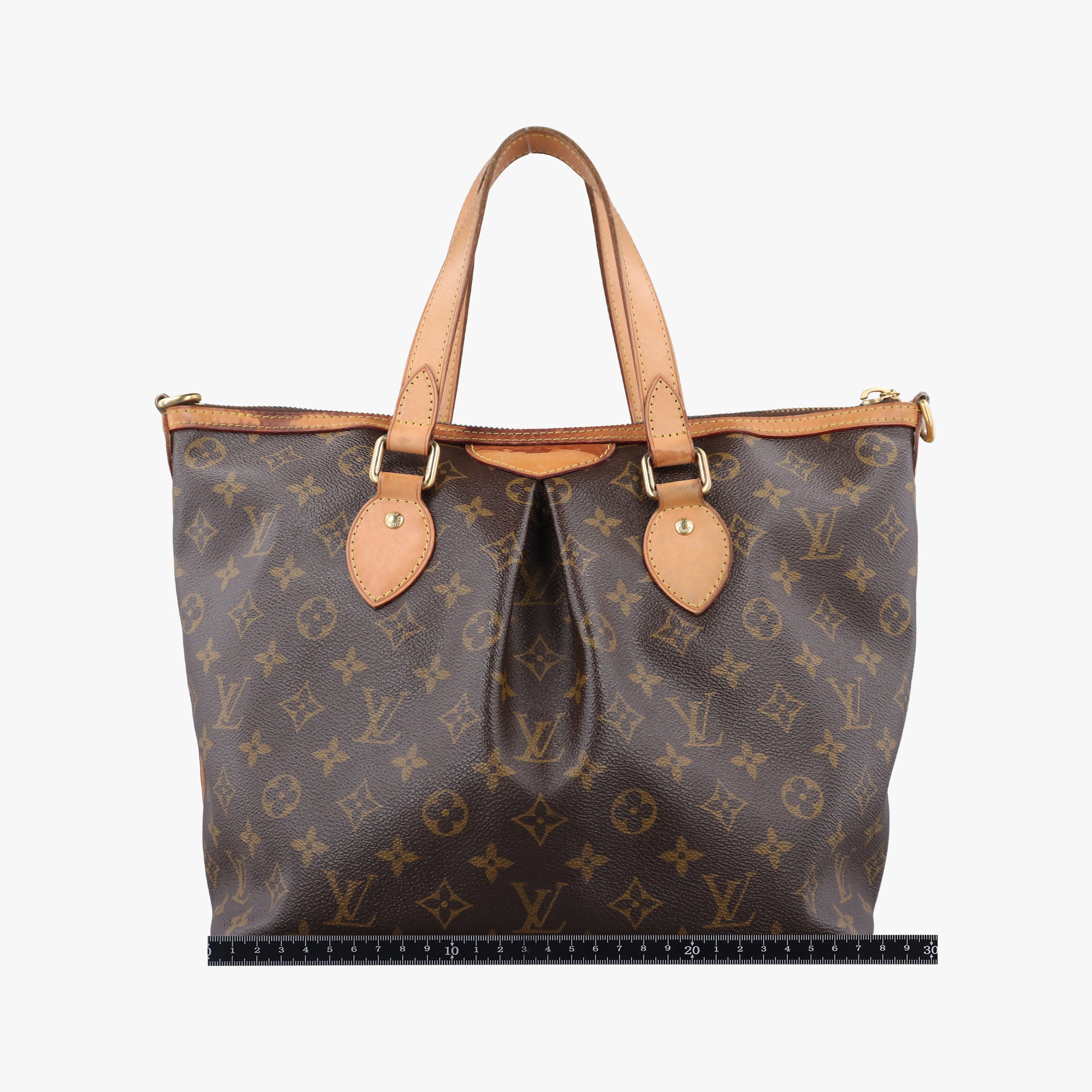 Pre-owned Louis Vuitton PALERMO PM brown Monogram Canvas M40145 shoulderbag | stylenewstar