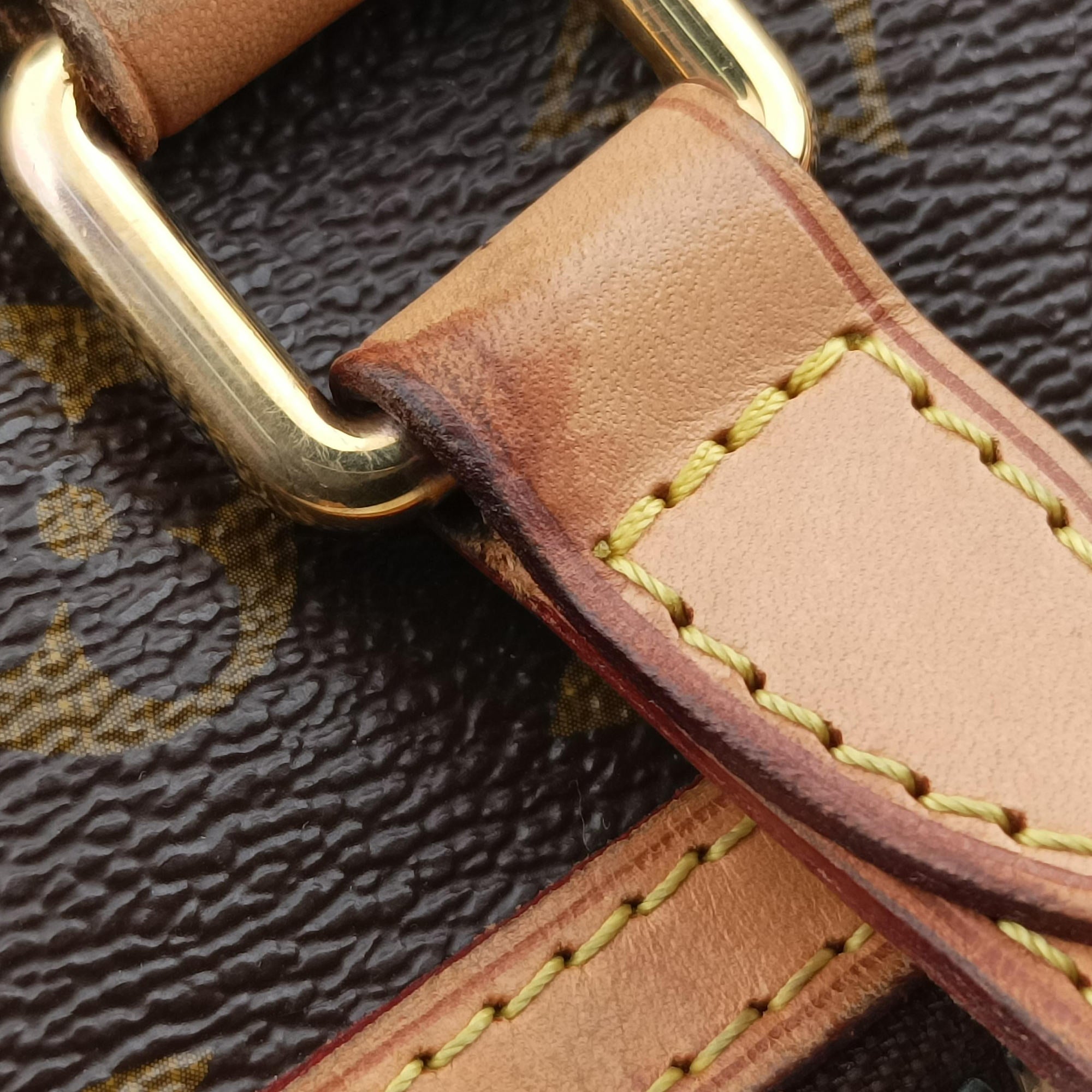 Pre-owned Louis Vuitton PALERMO PM brown Monogram Canvas M40145 shoulderbag | stylenewstar