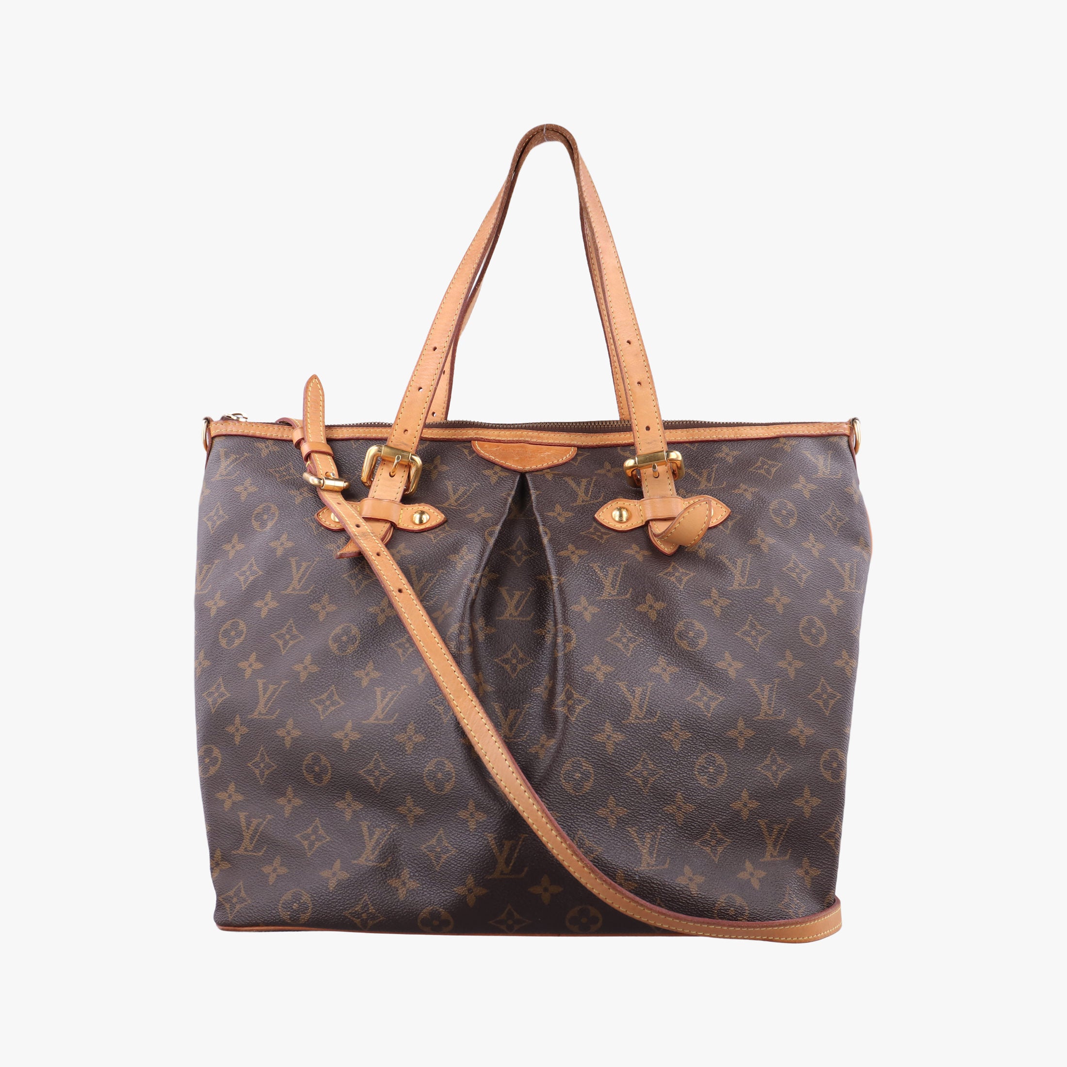 Pre-owned Louis Vuitton PALERMO GM brown Monogram Canvas M40146 shoulderbag | stylenewstar