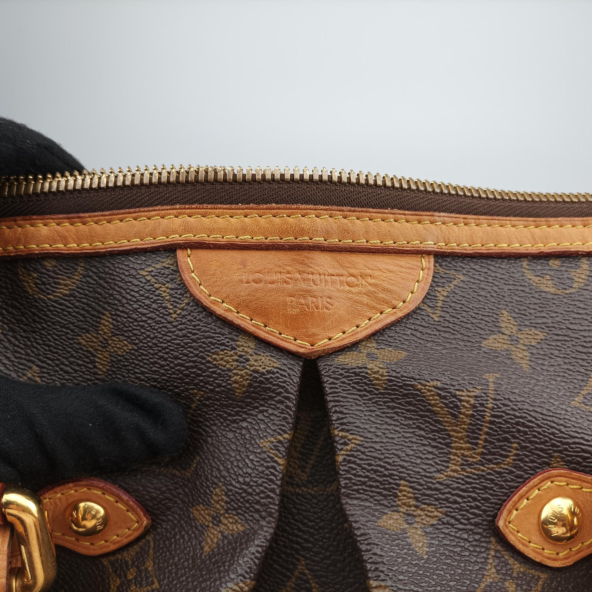 Pre-owned Louis Vuitton PALERMO GM brown Monogram Canvas M40146 shoulderbag | stylenewstar