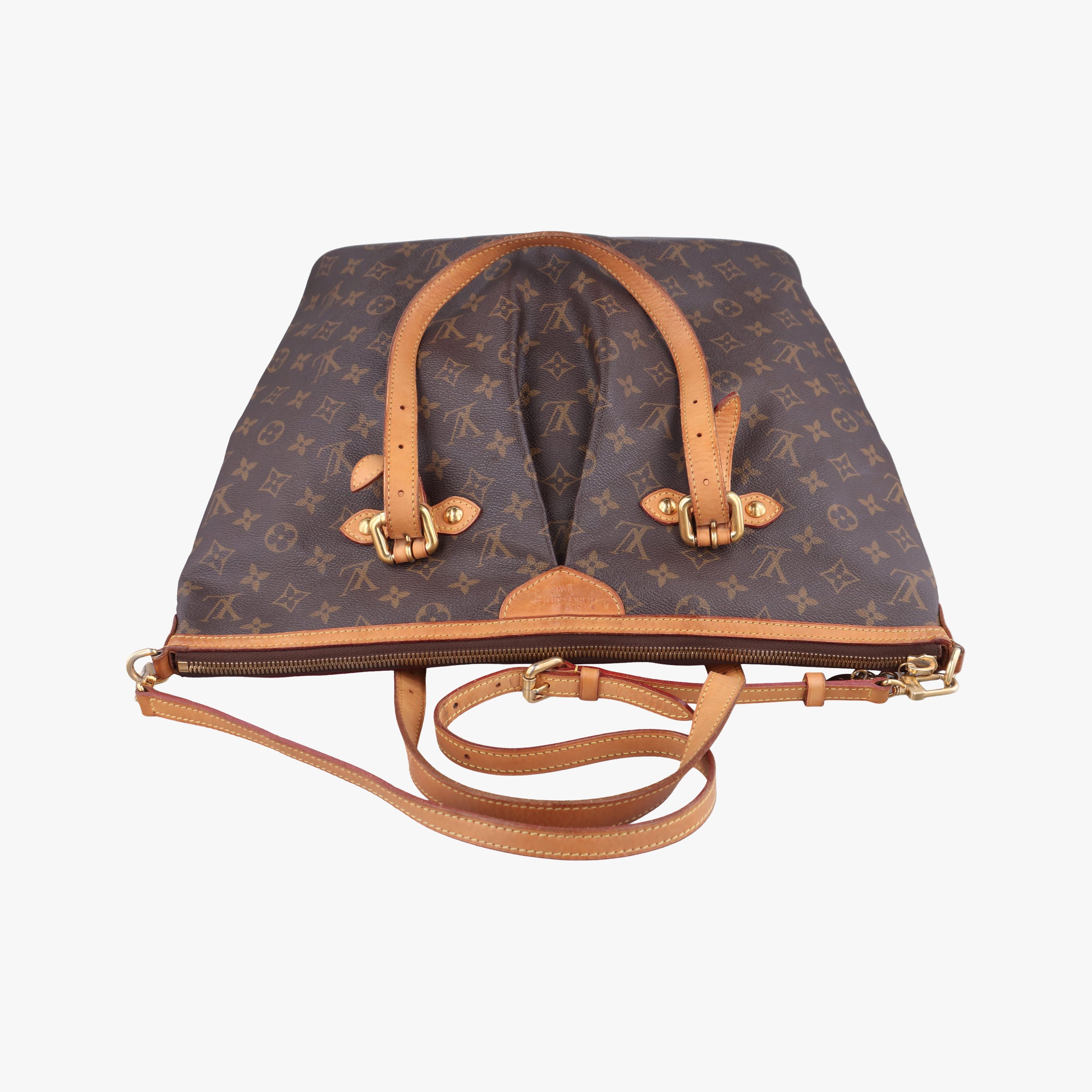 Pre-owned Louis Vuitton PALERMO GM brown Monogram Canvas M40146 shoulderbag | stylenewstar
