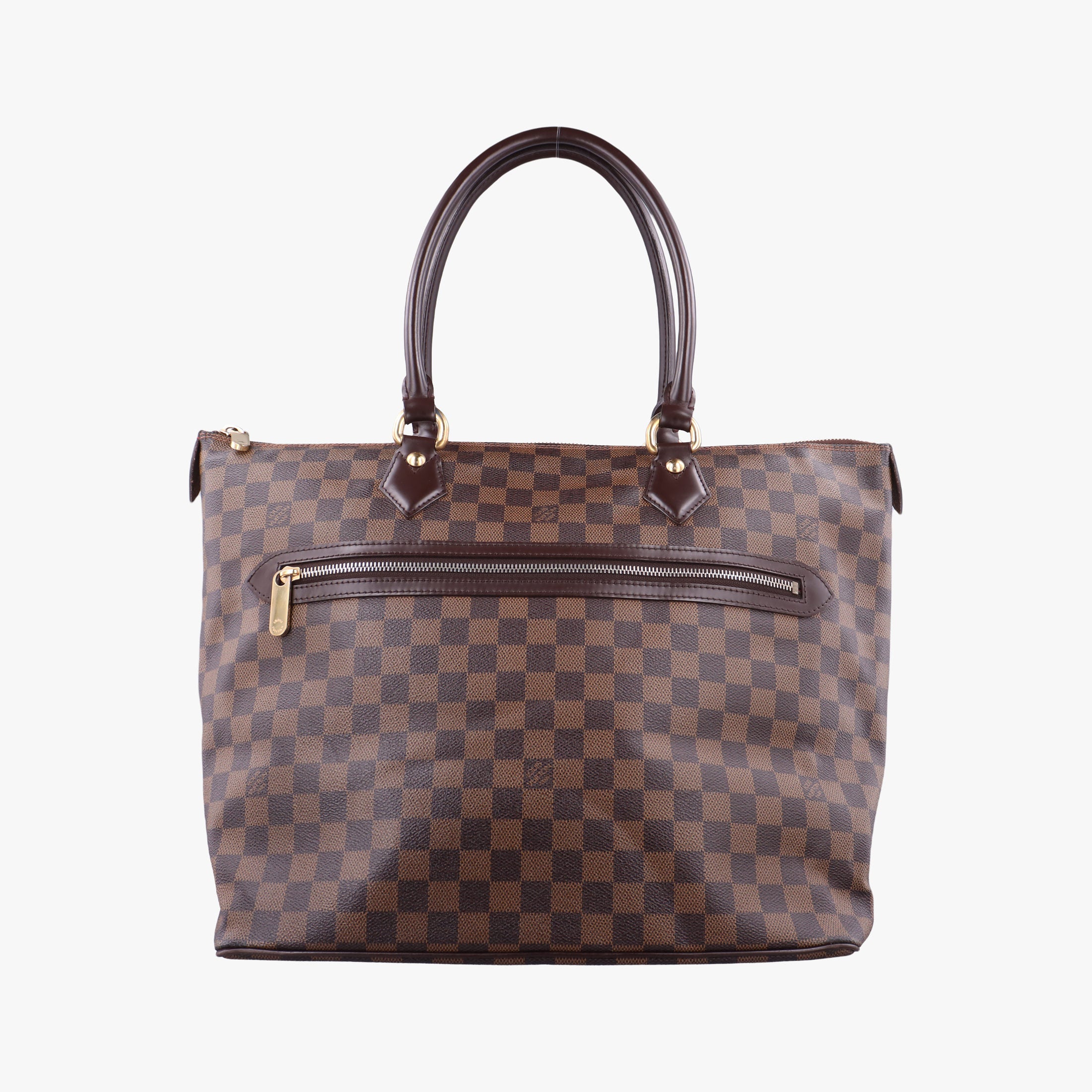Pre-owned Louis Vuitton Saleya GM EBENE Damier Canvas N51181 handbag | stylenewstar