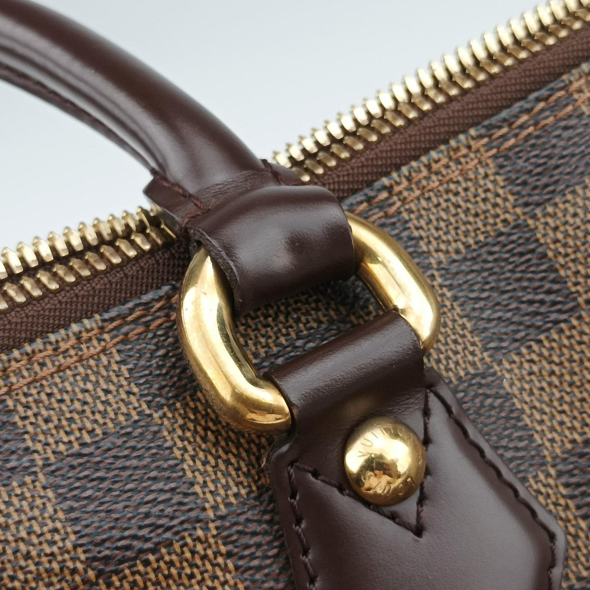 Pre-owned Louis Vuitton Saleya GM EBENE Damier Canvas N51181 handbag | stylenewstar