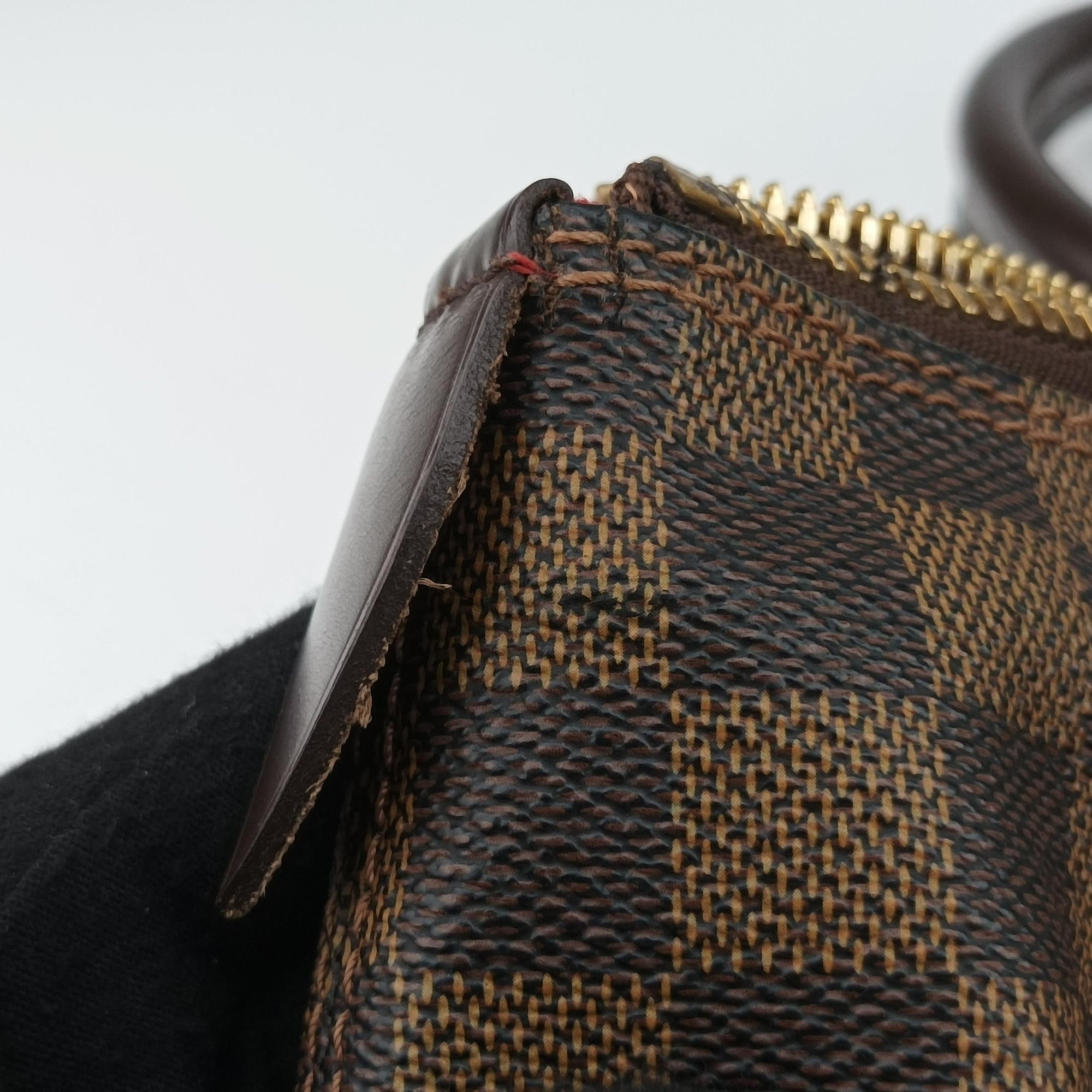 Pre-owned Louis Vuitton Saleya GM EBENE Damier Canvas N51181 handbag | stylenewstar