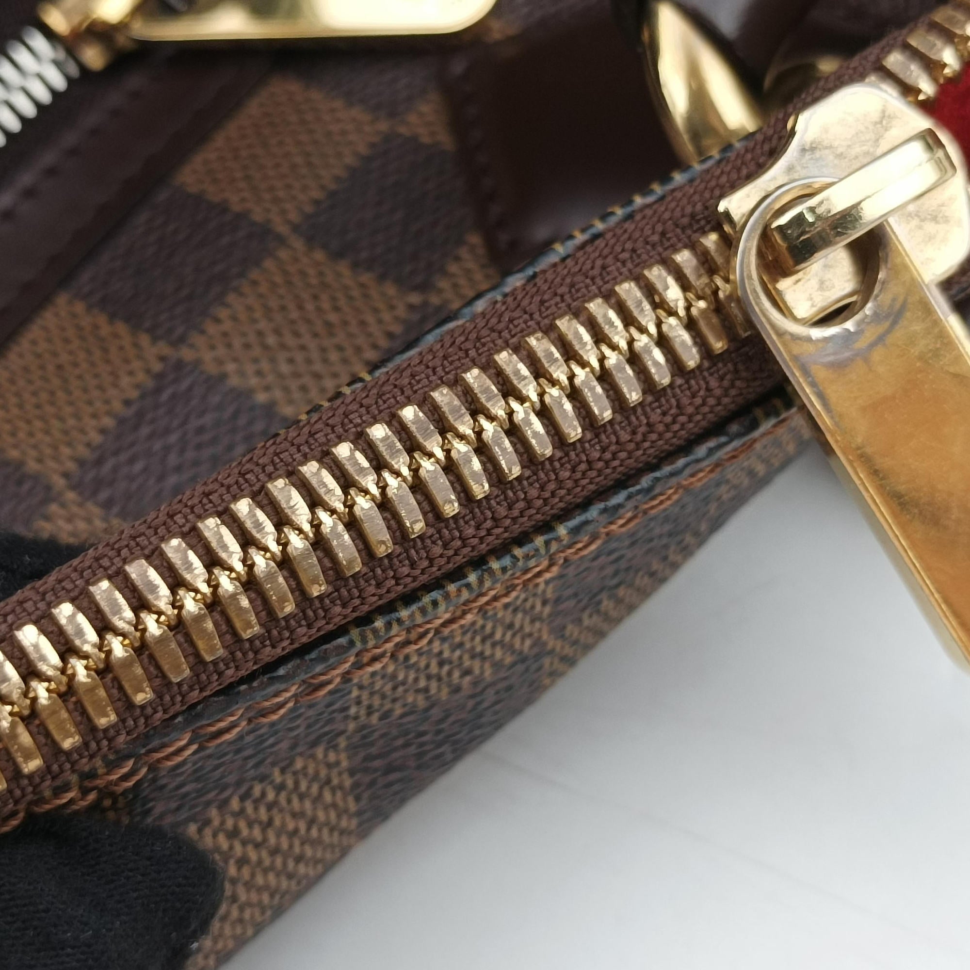 Pre-owned Louis Vuitton Saleya GM EBENE Damier Canvas N51181 handbag | stylenewstar