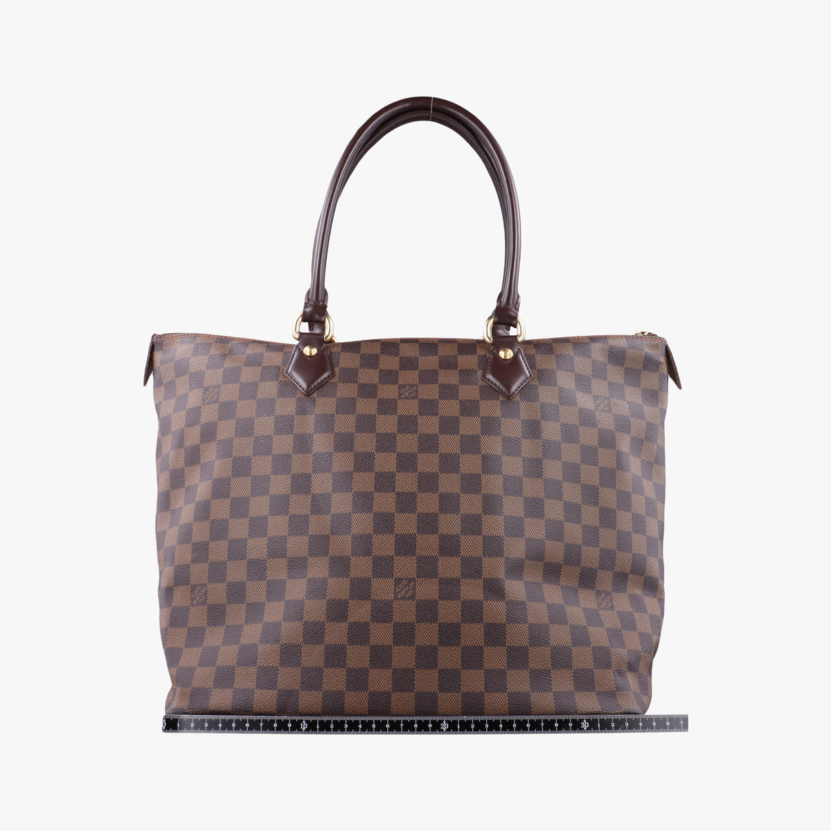 Pre-owned Louis Vuitton Saleya GM EBENE Damier Canvas N51181 handbag | stylenewstar