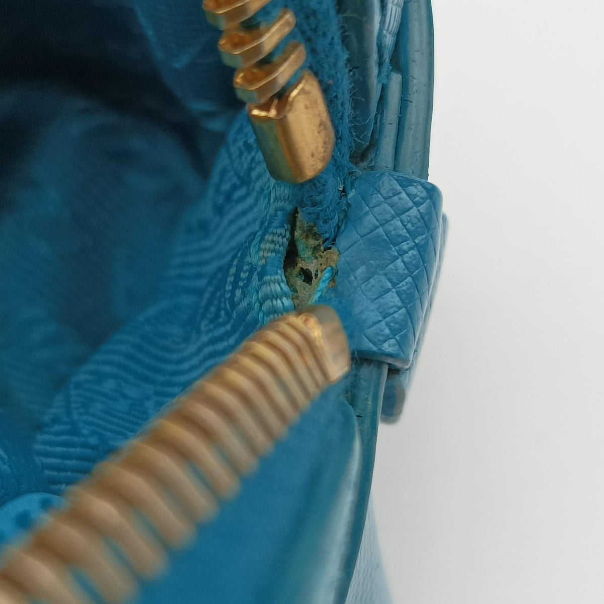 Pre-owned Prada VITELLO PHENIX camera bag Blue SAFFIANO Leather 1N1674 shoulderbag | stylenewstar