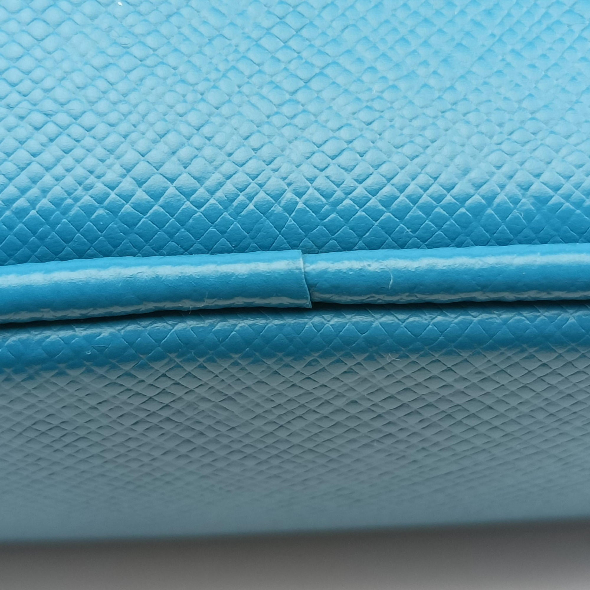 Pre-owned Prada VITELLO PHENIX camera bag Blue SAFFIANO Leather 1N1674 shoulderbag | stylenewstar