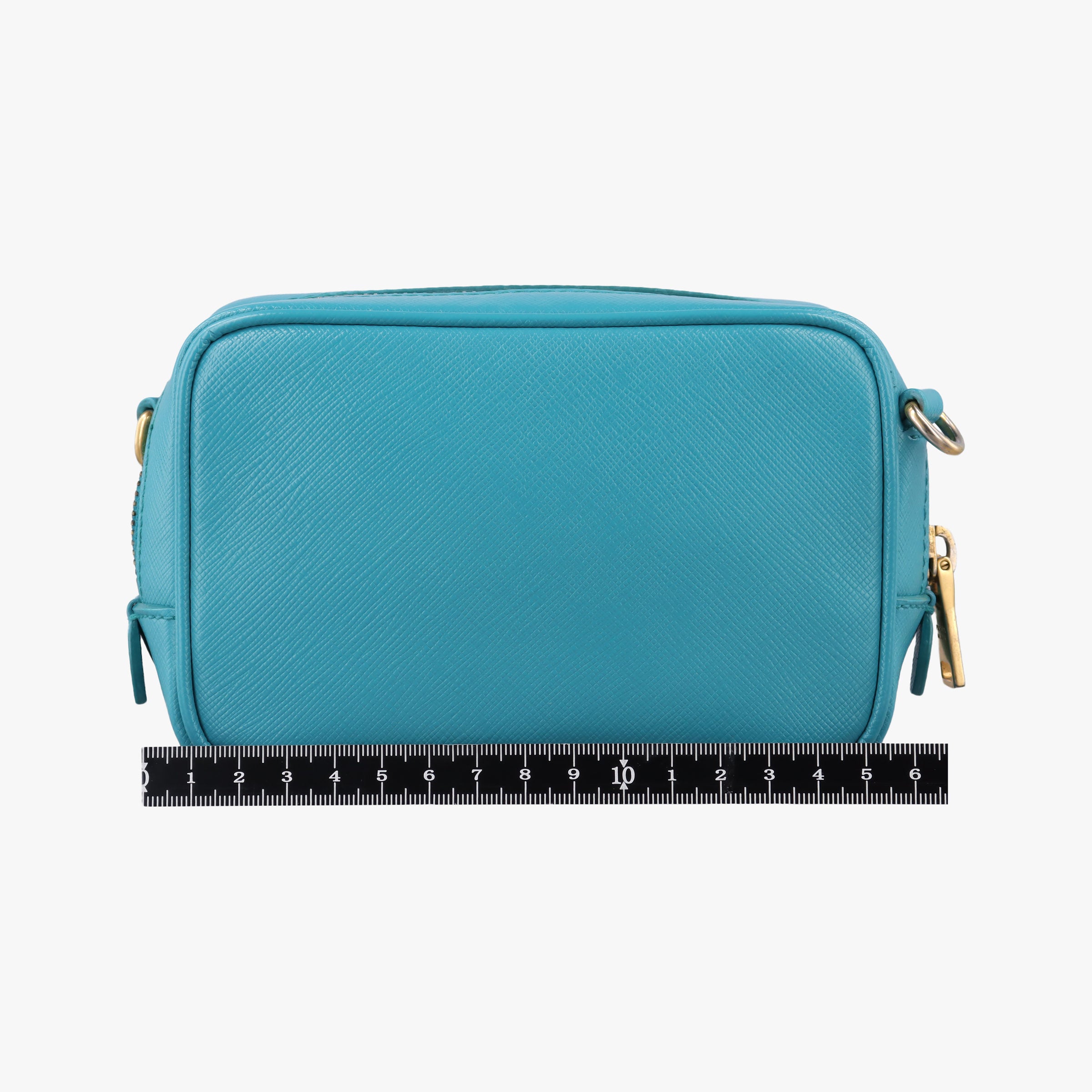 Pre-owned Prada VITELLO PHENIX camera bag Blue SAFFIANO Leather 1N1674 shoulderbag | stylenewstar