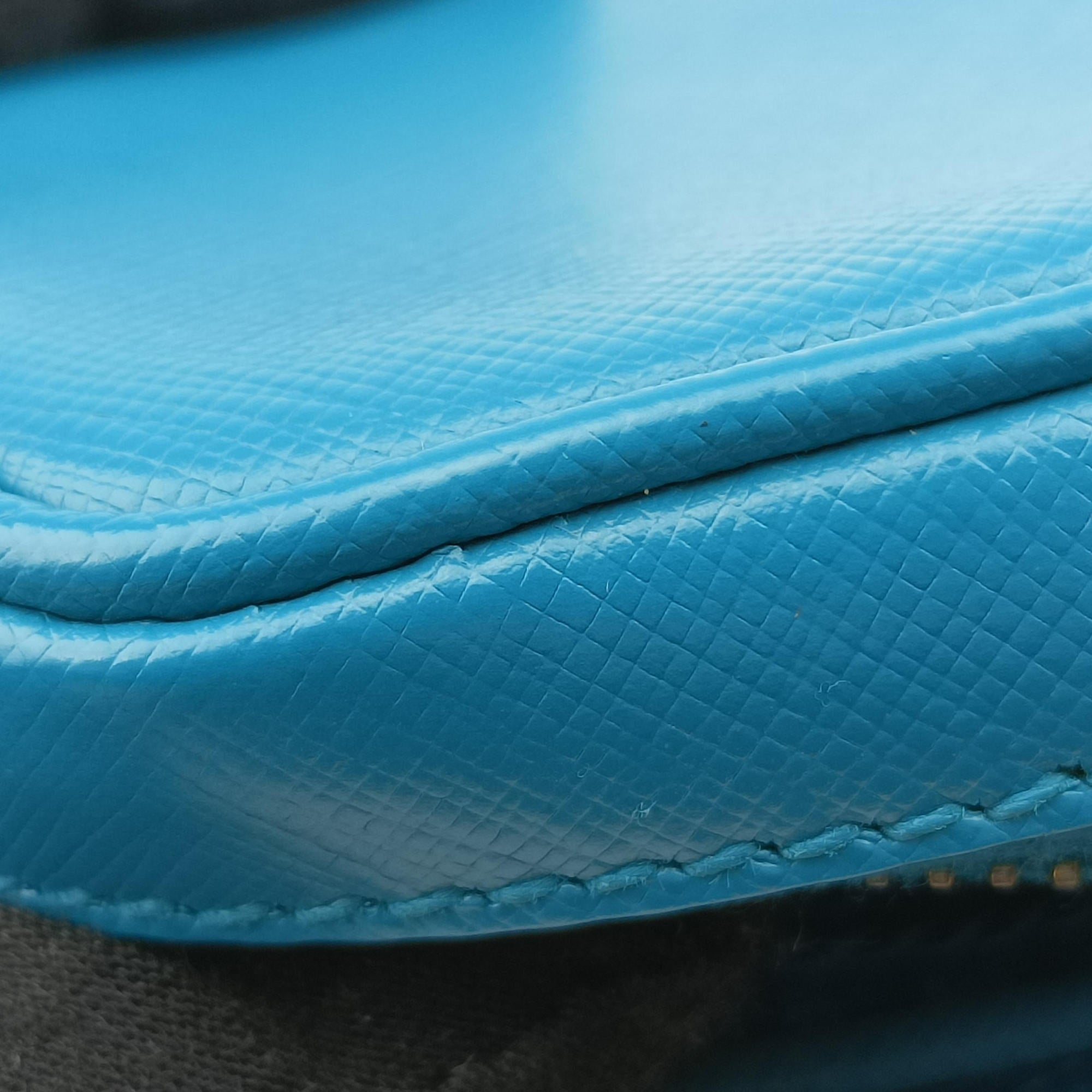 Pre-owned Prada VITELLO PHENIX camera bag Blue SAFFIANO Leather 1N1674 shoulderbag | stylenewstar