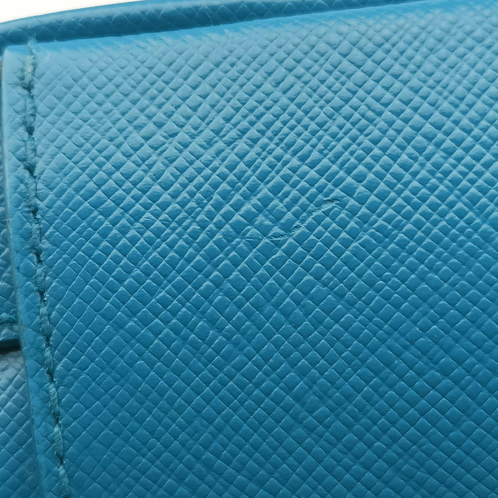 Pre-owned Prada VITELLO PHENIX camera bag Blue SAFFIANO Leather 1N1674 shoulderbag | stylenewstar