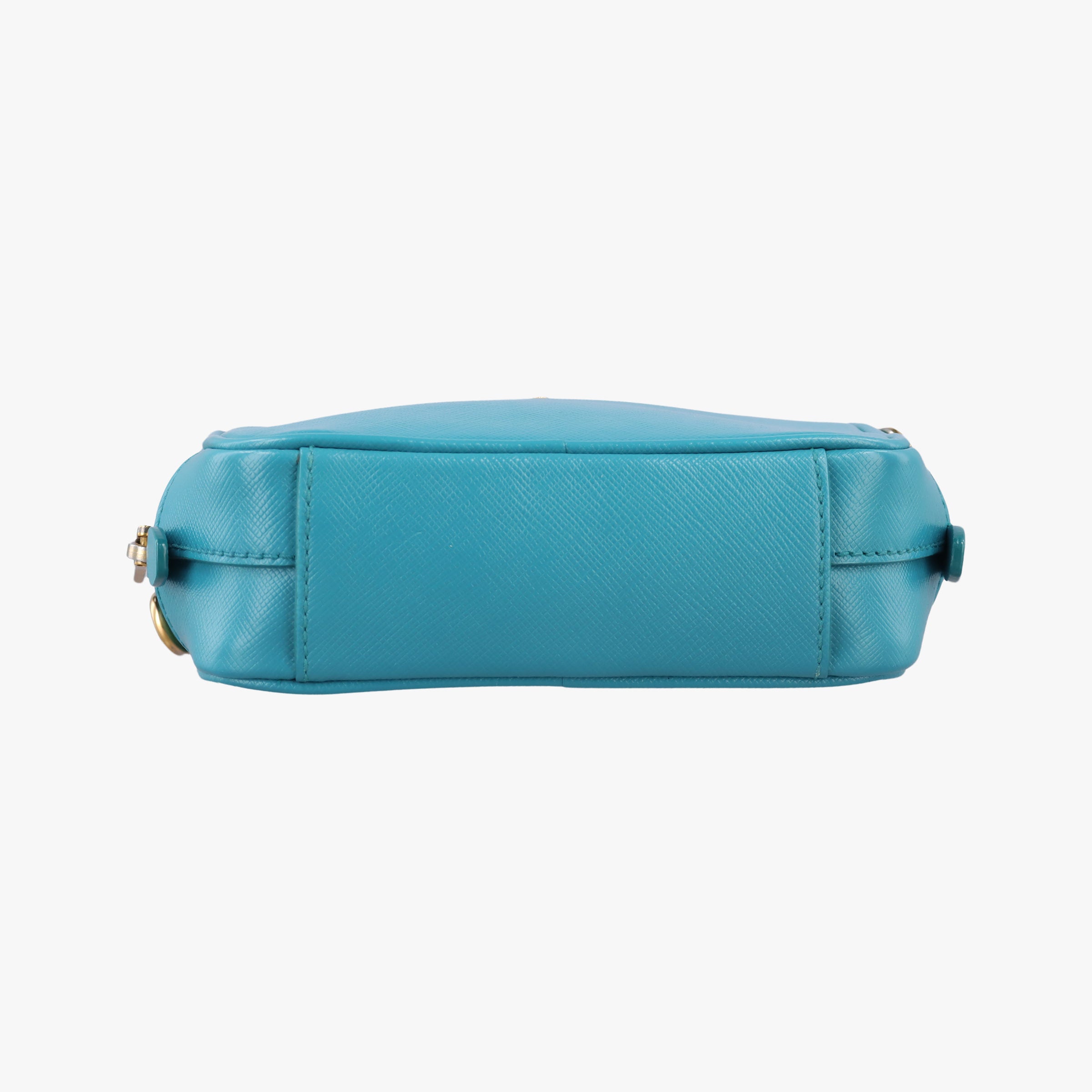 Pre-owned Prada VITELLO PHENIX camera bag Blue SAFFIANO Leather 1N1674 shoulderbag | stylenewstar