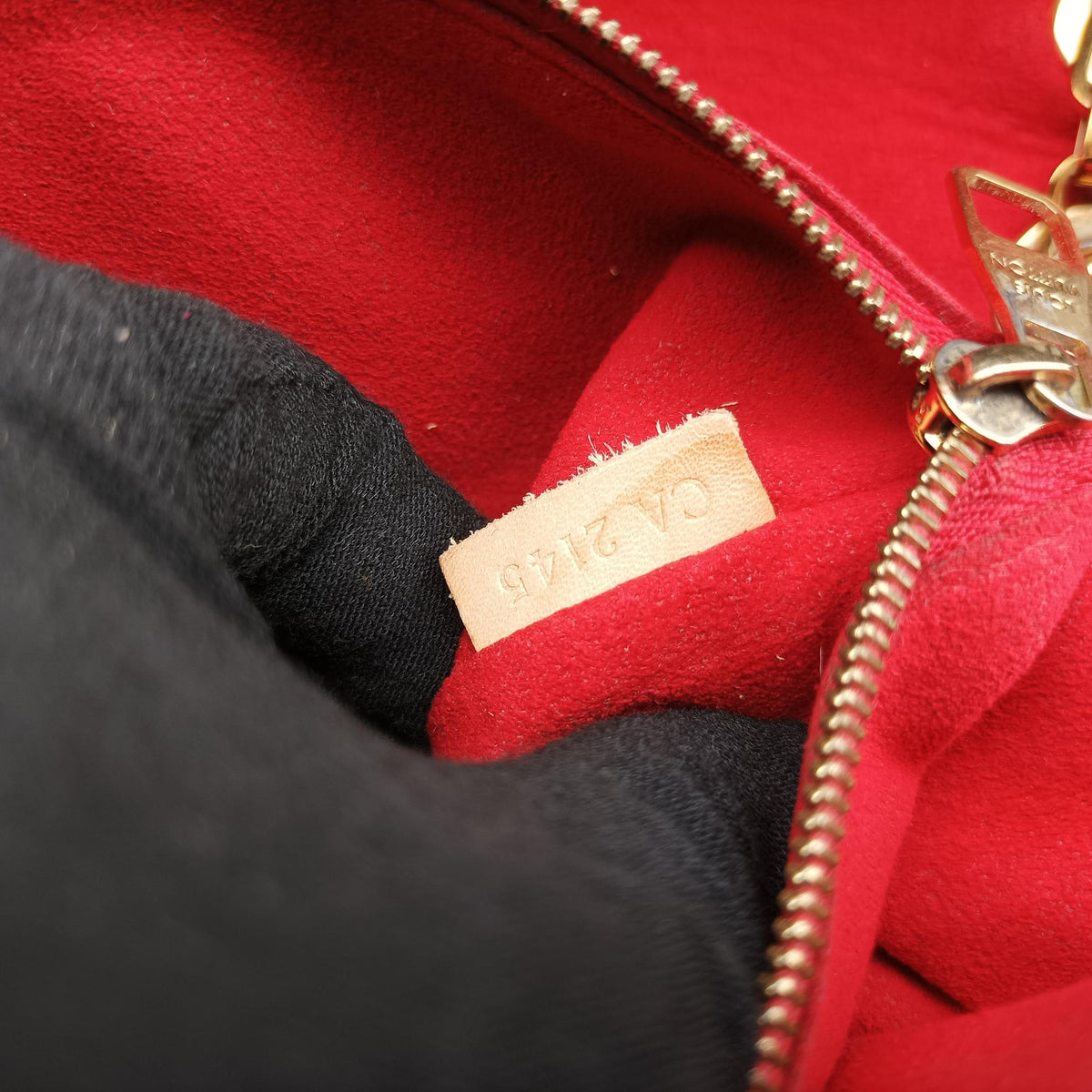 Pre-owned Louis Vuitton PALLAS Chain Brown×CERISE Monogram Canvas×calf leather M41201 shoulderbag | stylenewstar