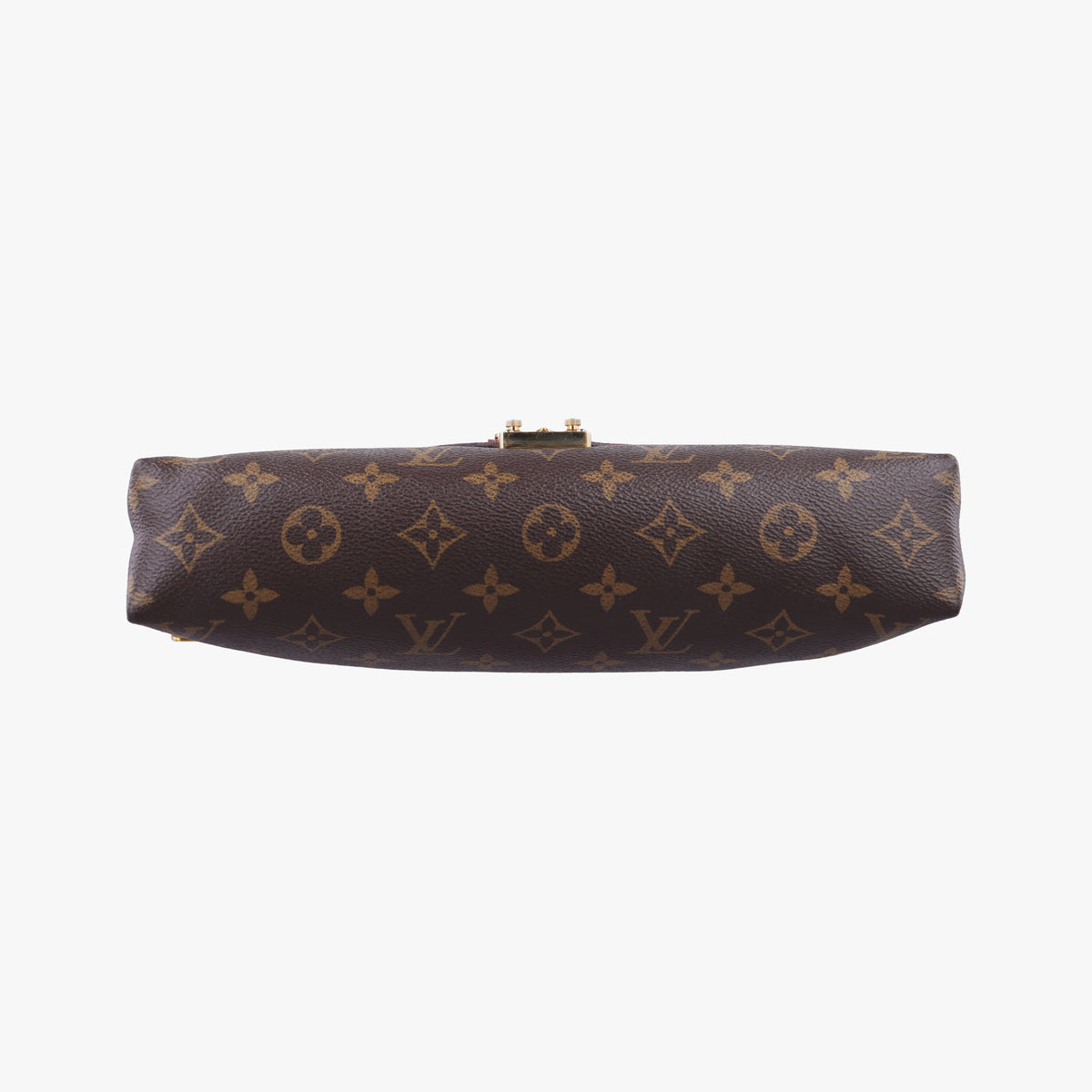 Pre-owned Louis Vuitton PALLAS Chain Brown×CERISE Monogram Canvas×calf leather M41201 shoulderbag | stylenewstar