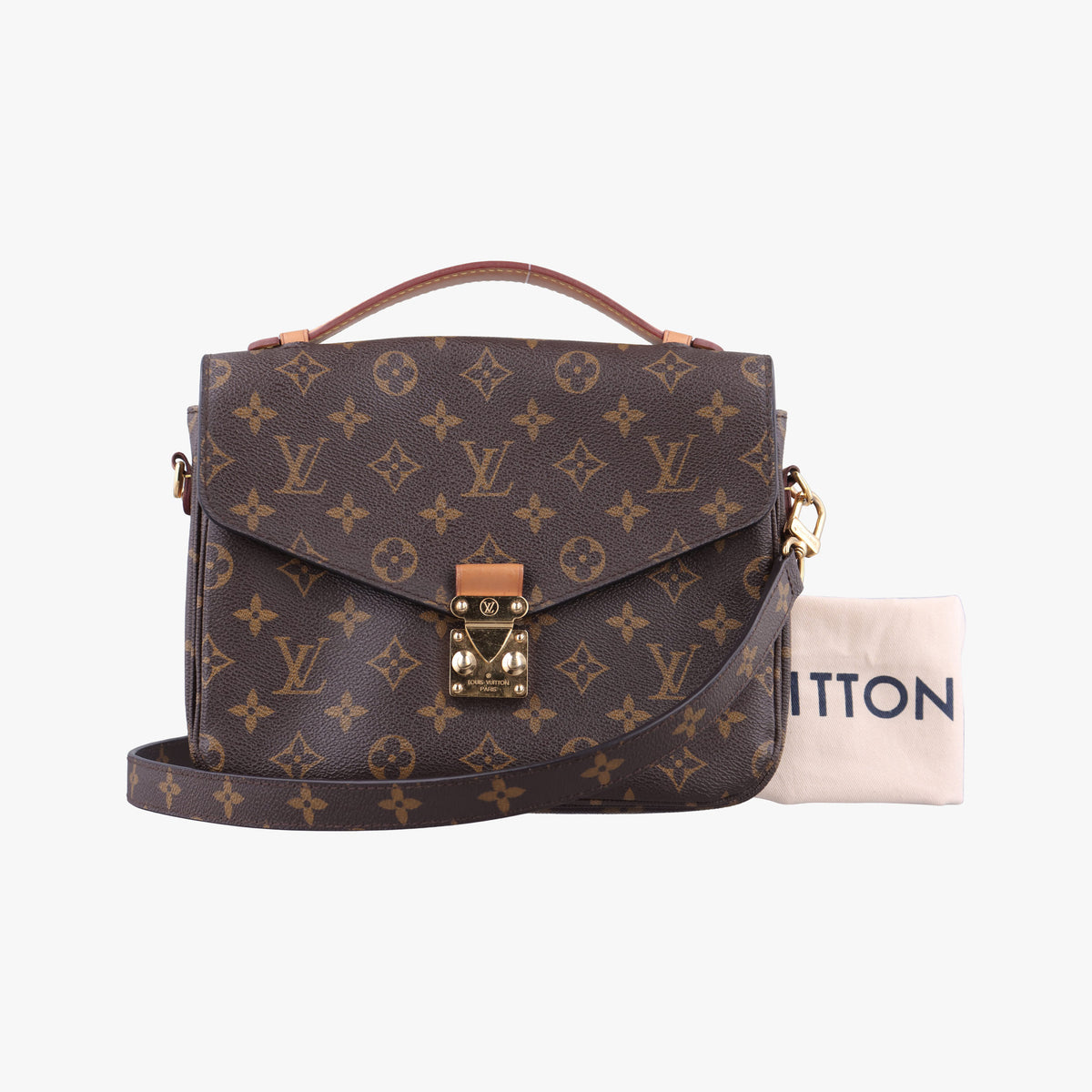Pre-owned Louis Vuitton Pochette Metis MM Brown Monogram Canvas M44875 shoulderbag | stylenewstar