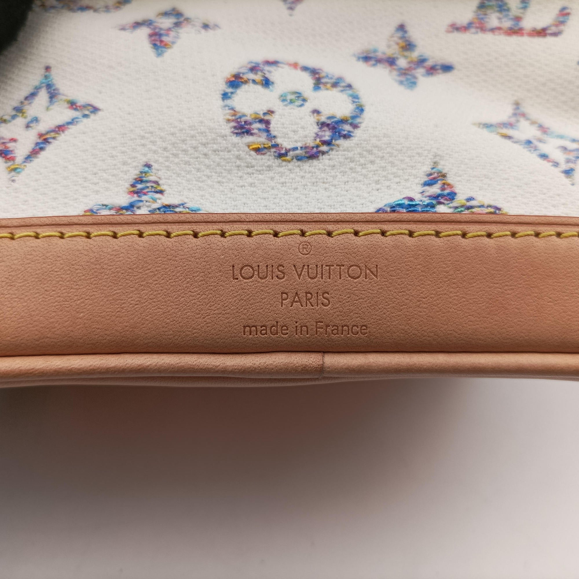 Pre-owned Louis Vuitton Nano Noe White Multicolor Monogram Jacquard M83453 shoulderbag | stylenewstar