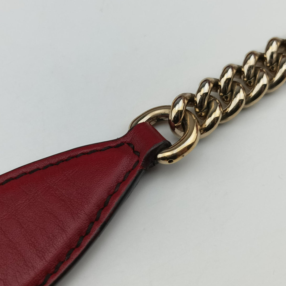 Pre-owned Gucci Emily Red Leather 449635 shoulderbag | stylenewstar