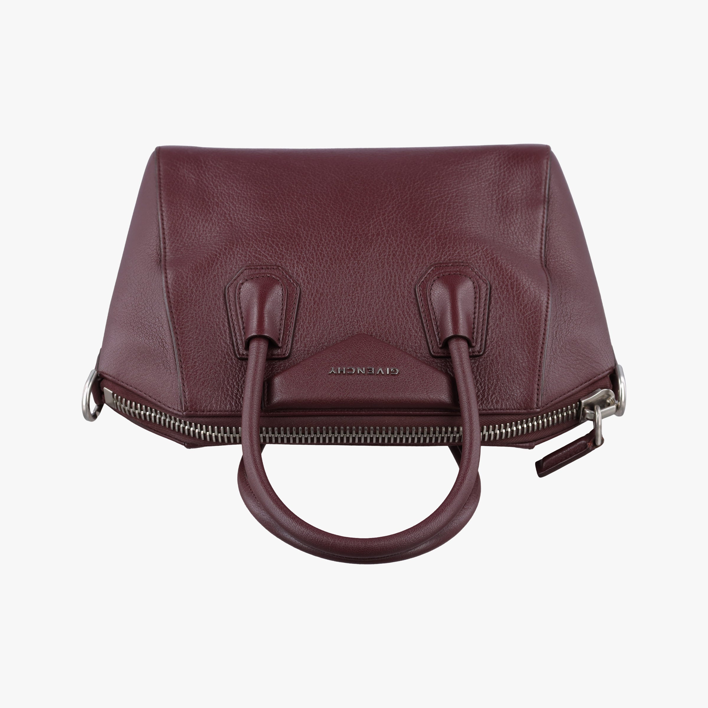 Secondhand Givenchy Antigona Burgundy Leather  handbag | stylenewstar