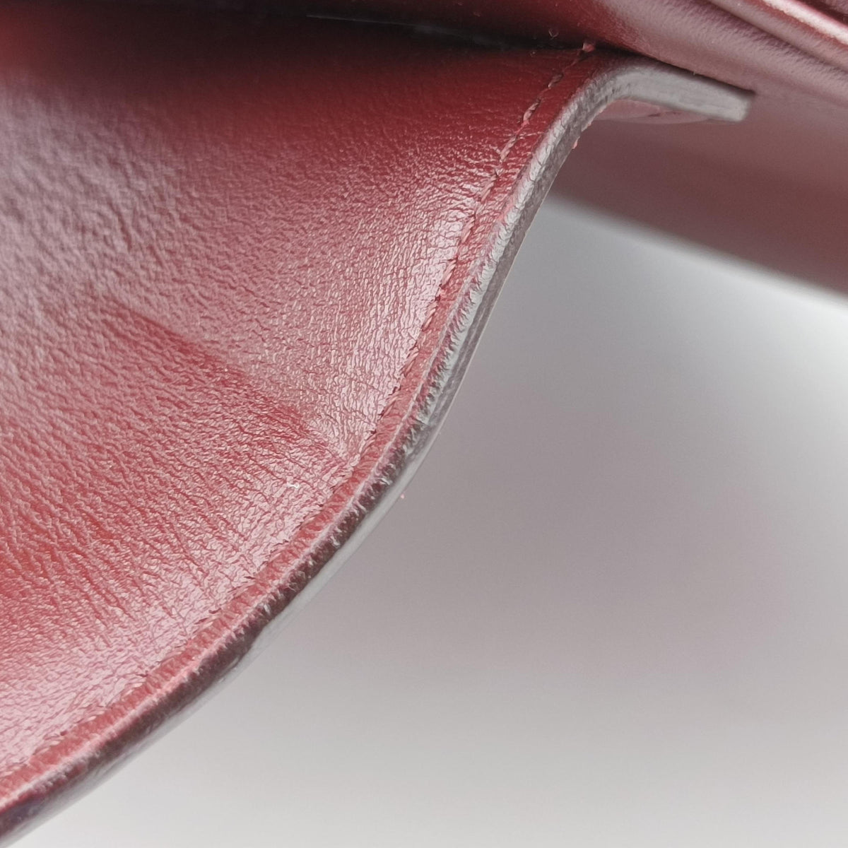 Pre-owned Celine 16 Bag Burgundy Calfskin  shoulderbag | stylenewstar